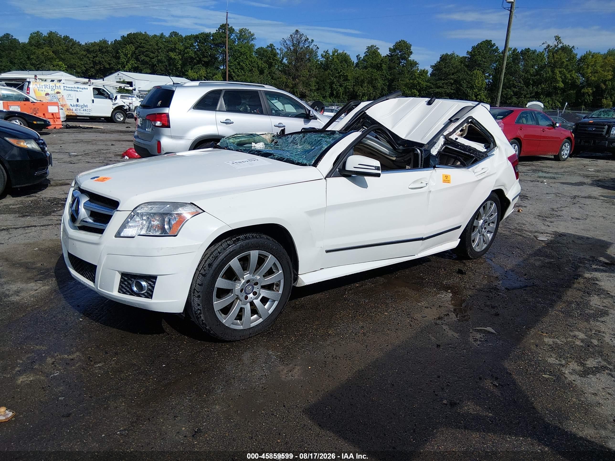 2010 Mercedes-benz Glk 350 4matic White vin: WDCGG8HB7AF437856