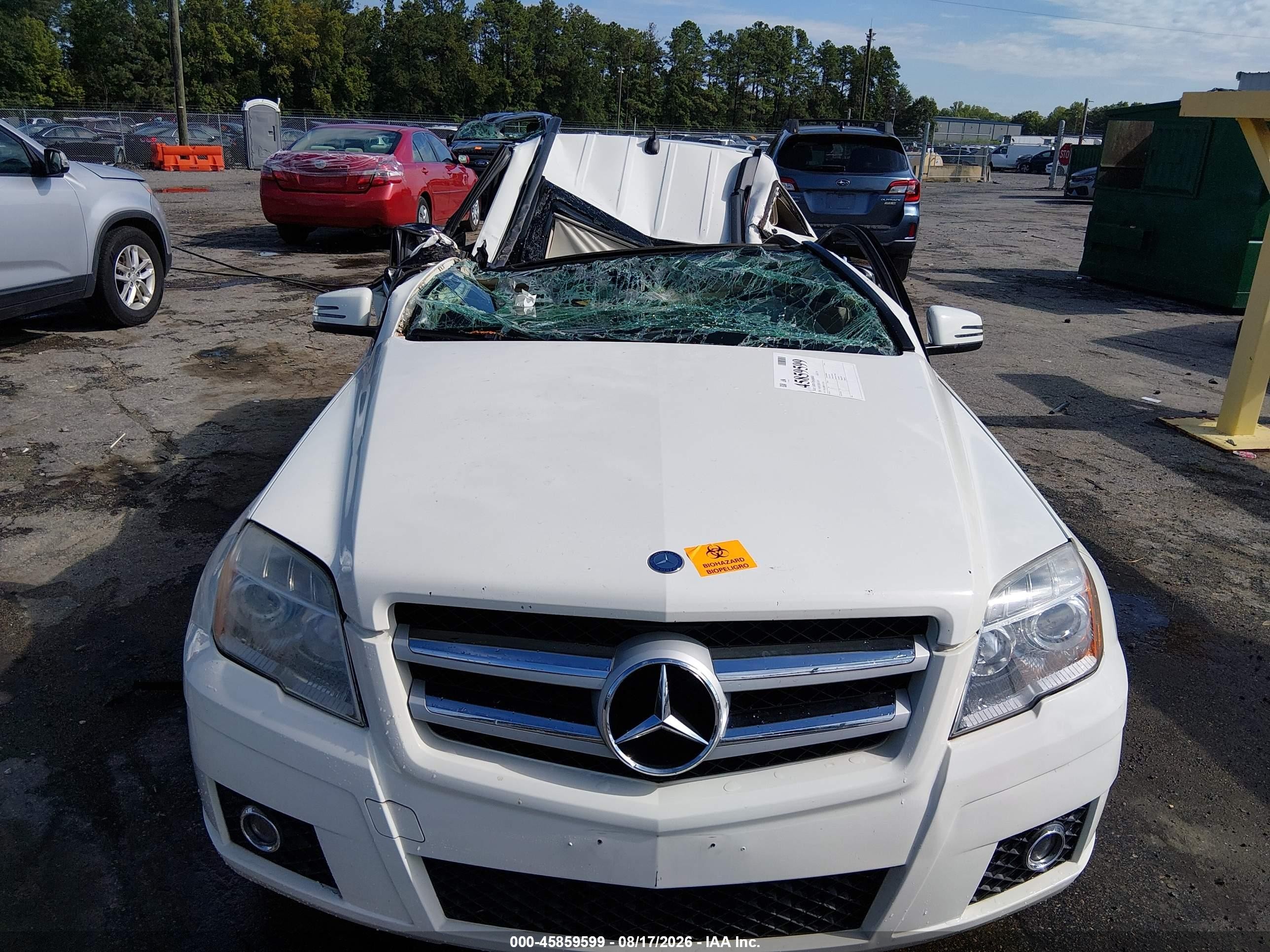 2010 Mercedes-benz Glk 350 4matic White vin: WDCGG8HB7AF437856