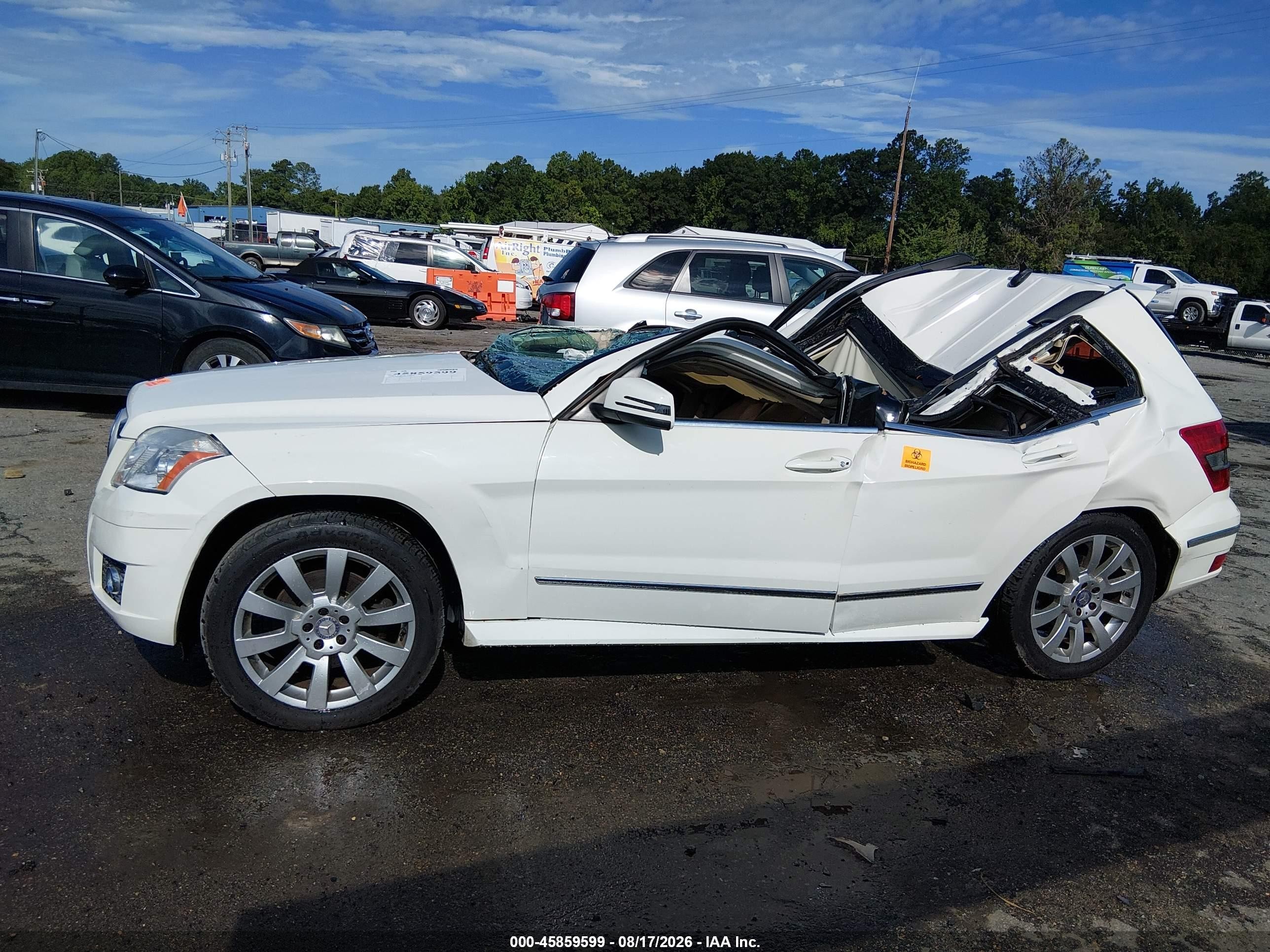 2010 Mercedes-benz Glk 350 4matic White vin: WDCGG8HB7AF437856