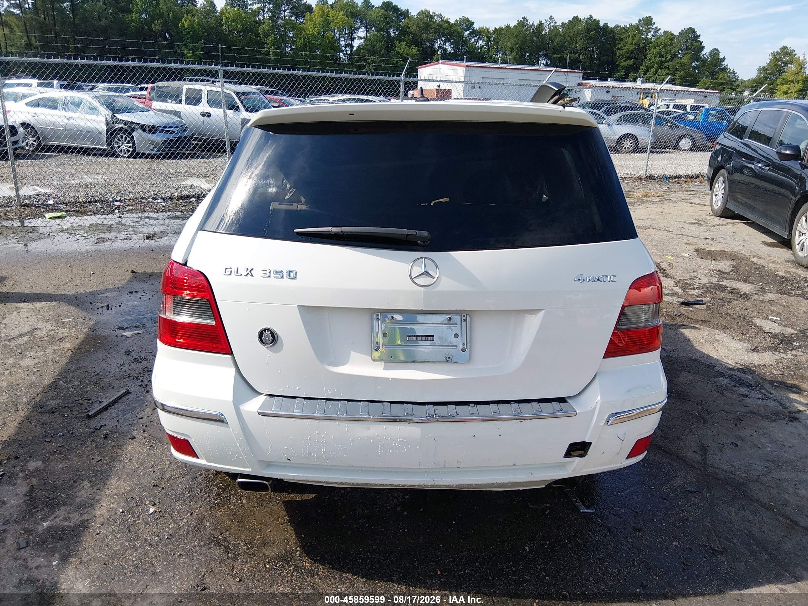 2010 Mercedes-benz Glk 350 4matic White vin: WDCGG8HB7AF437856