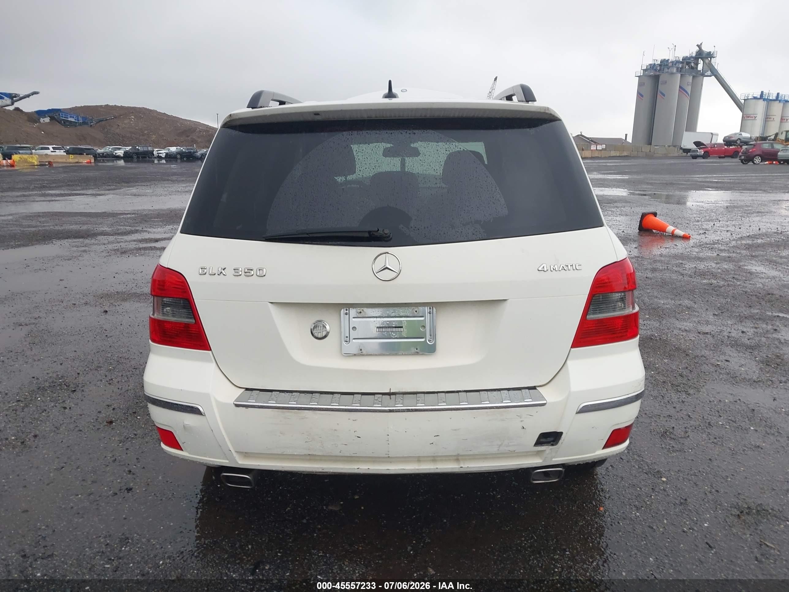2011 Mercedes-benz Glk 350 4matic White vin: WDCGG8HB7BF609417