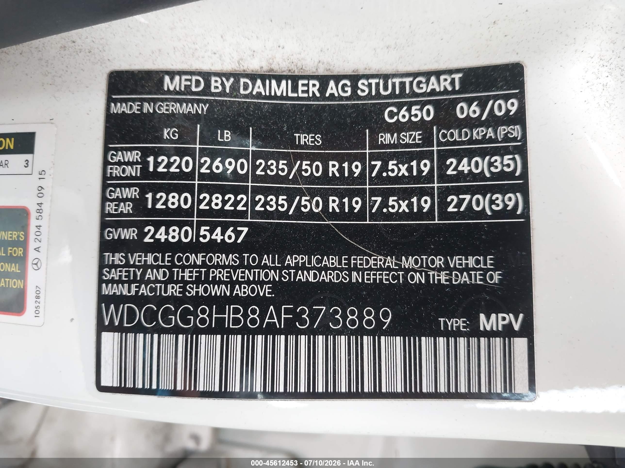 2010 Mercedes-benz Glk 350 4matic White vin: WDCGG8HB8AF373889