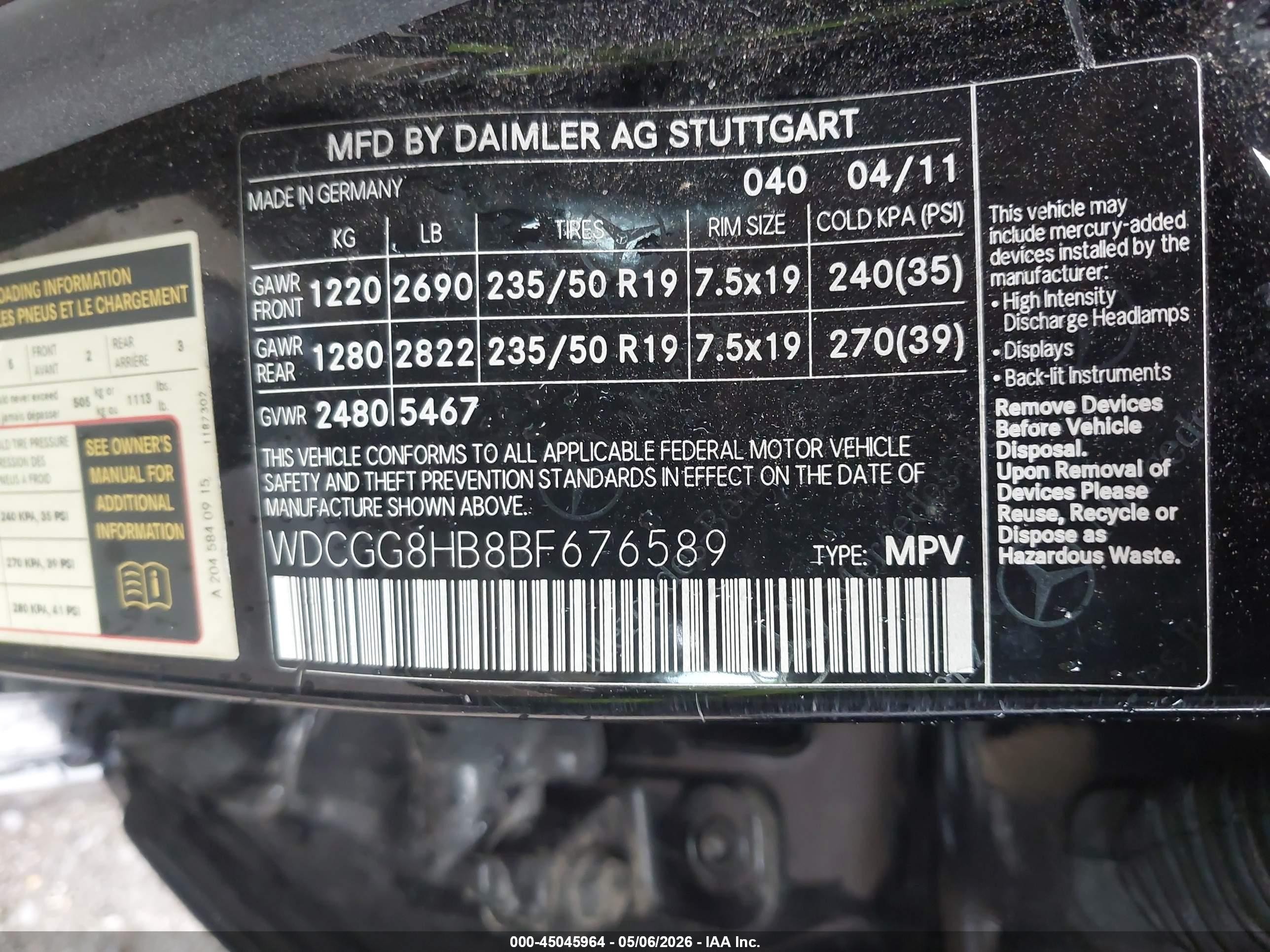 2011 Mercedes-benz Glk 350 4matic Black vin: WDCGG8HB8BF676589