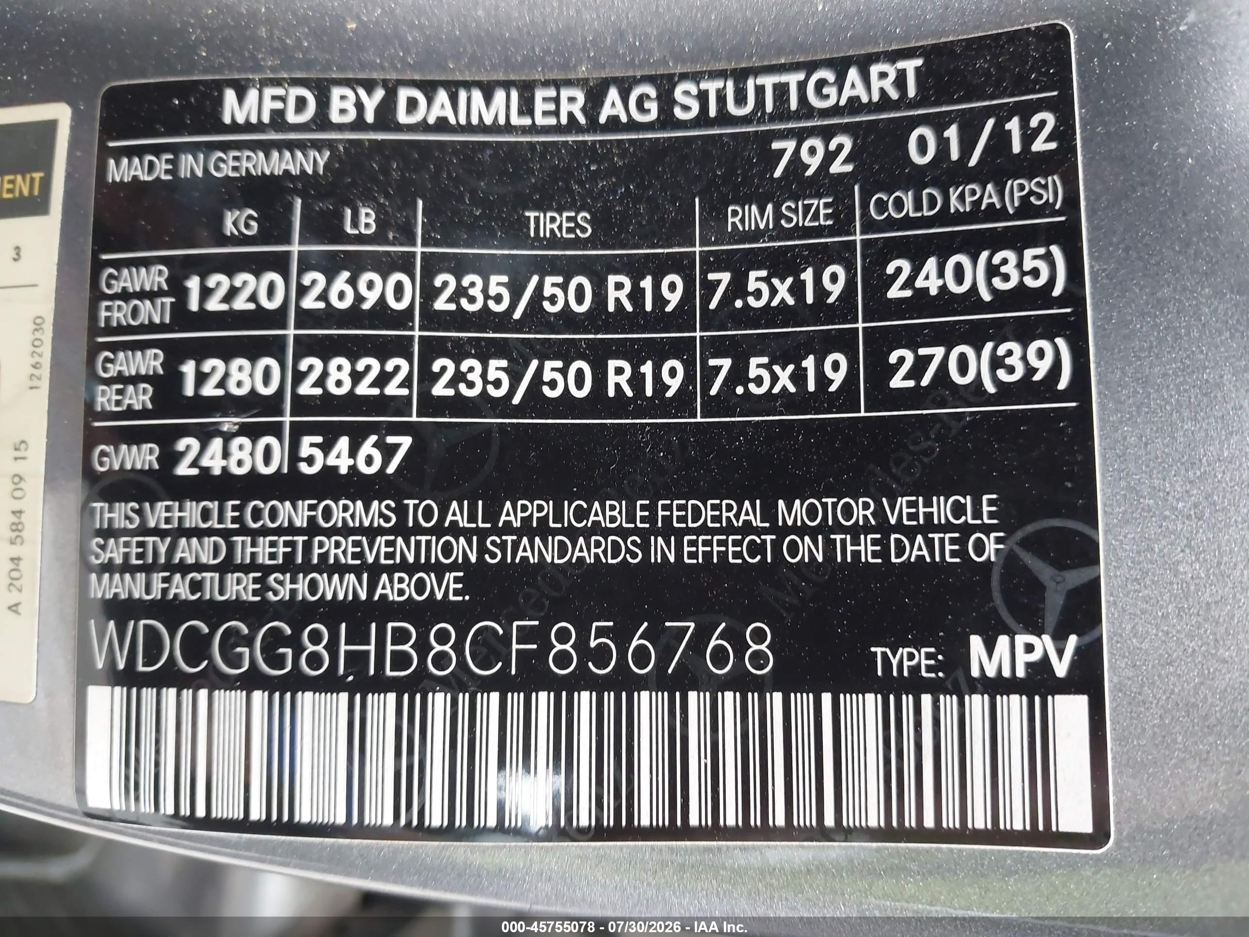 2012 Mercedes-benz Glk 350 4matic Gray vin: WDCGG8HB8CF856768
