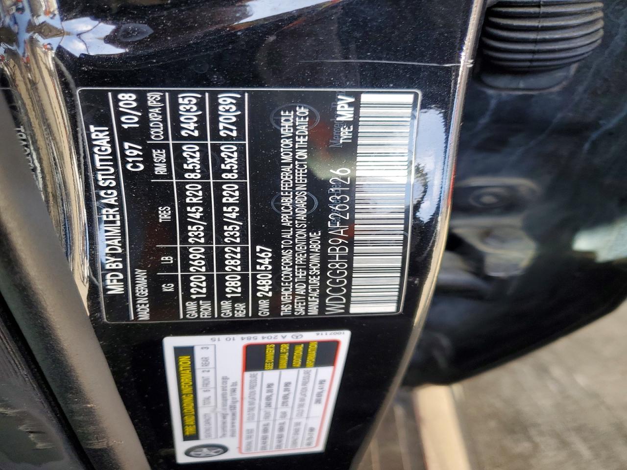 2010 Mercedes-benz Glk 350 4matic Black vin: WDCGG8HB9AF263126