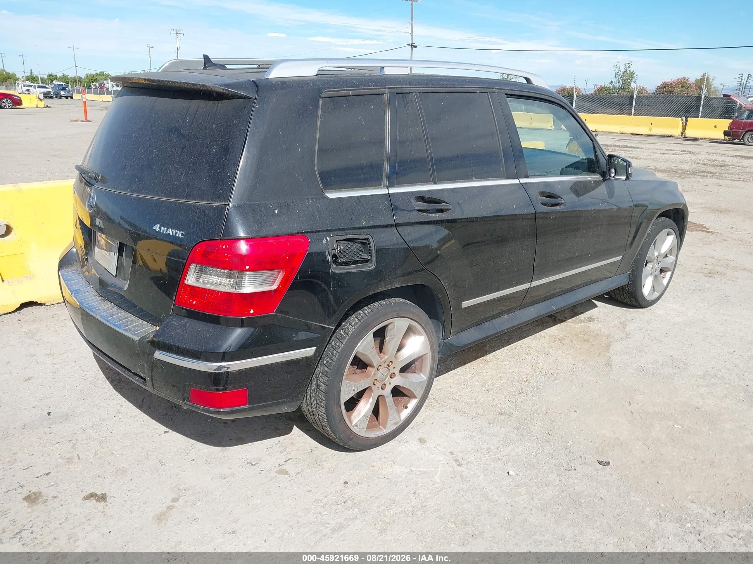 2010 Mercedes-benz Glk 350 4matic Black vin: WDCGG8HB9AF304404