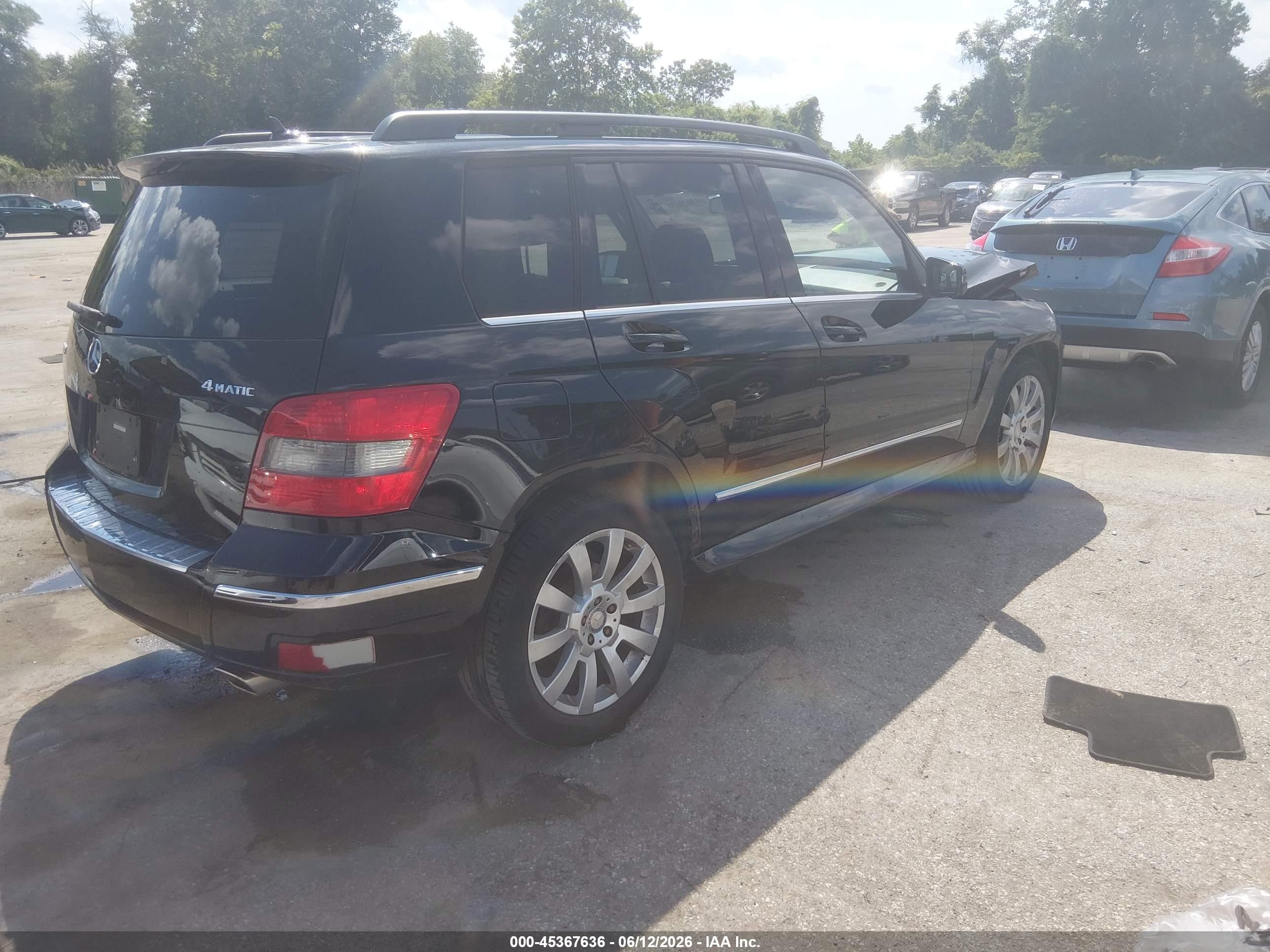 2010 Mercedes-benz Glk 350 4matic Black vin: WDCGG8HB9AF421187