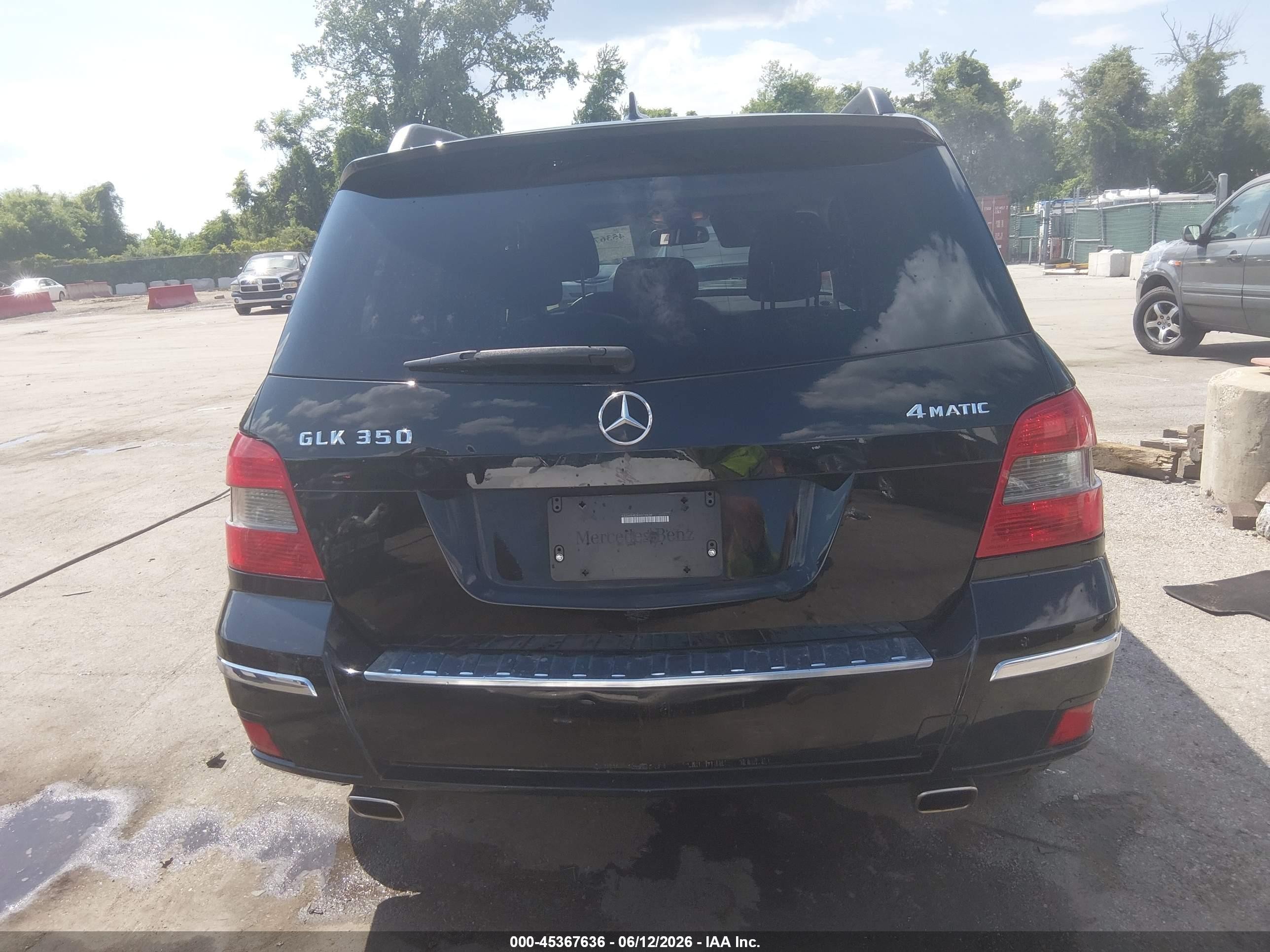 2010 Mercedes-benz Glk 350 4matic Black vin: WDCGG8HB9AF421187