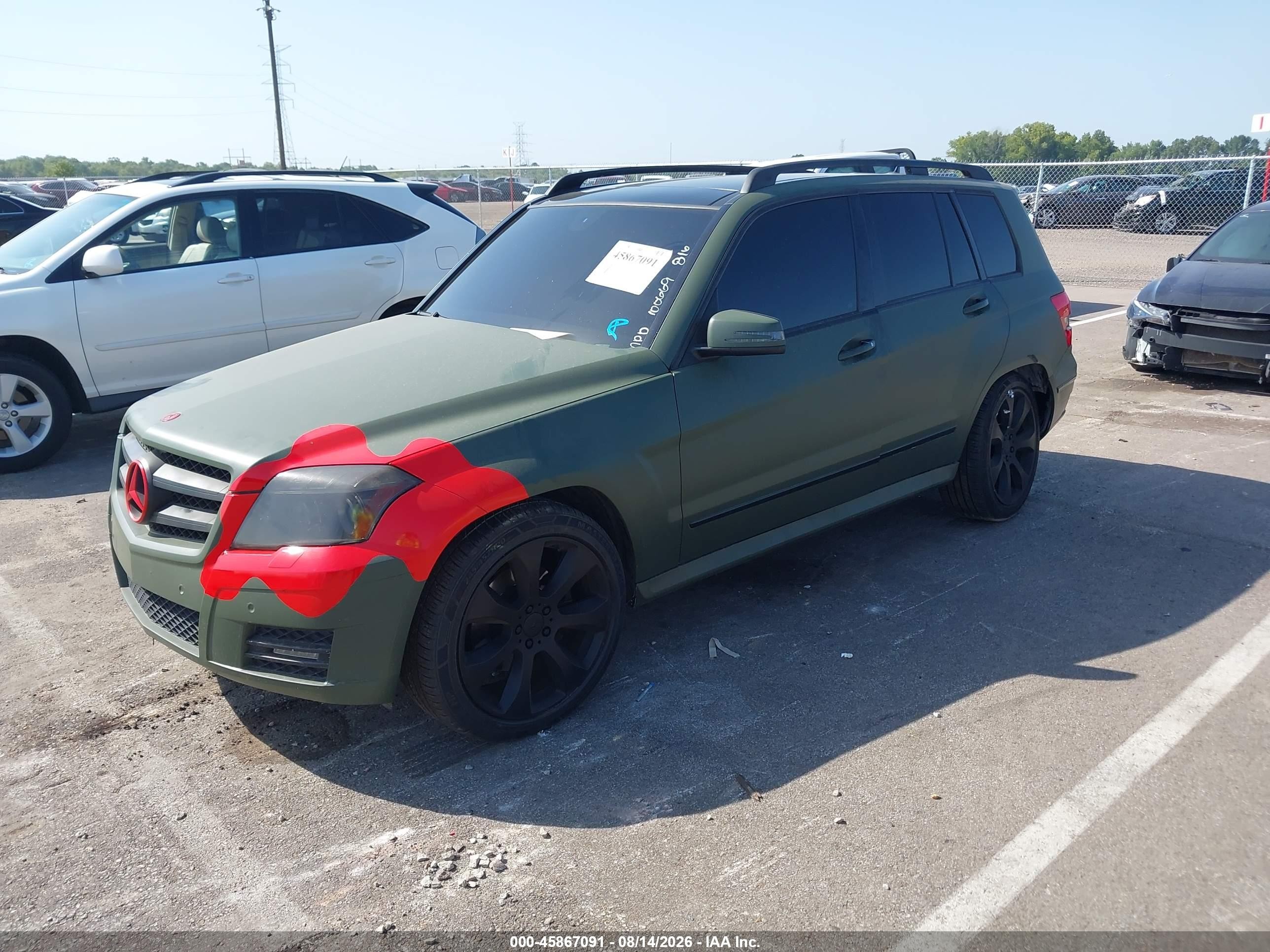 2011 Mercedes-benz Glk 350 4matic Green vin: WDCGG8HB9BF575321