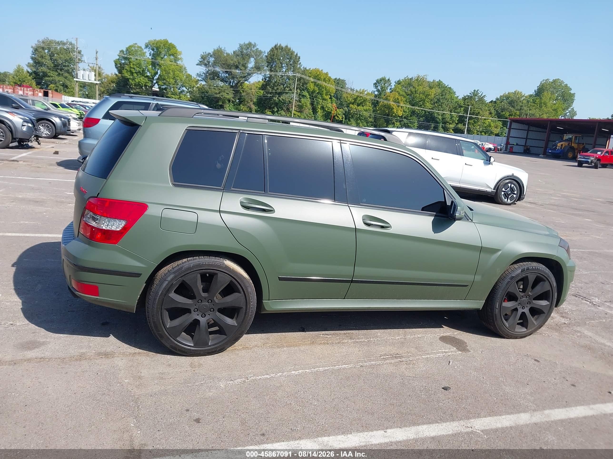 2011 Mercedes-benz Glk 350 4matic Green vin: WDCGG8HB9BF575321