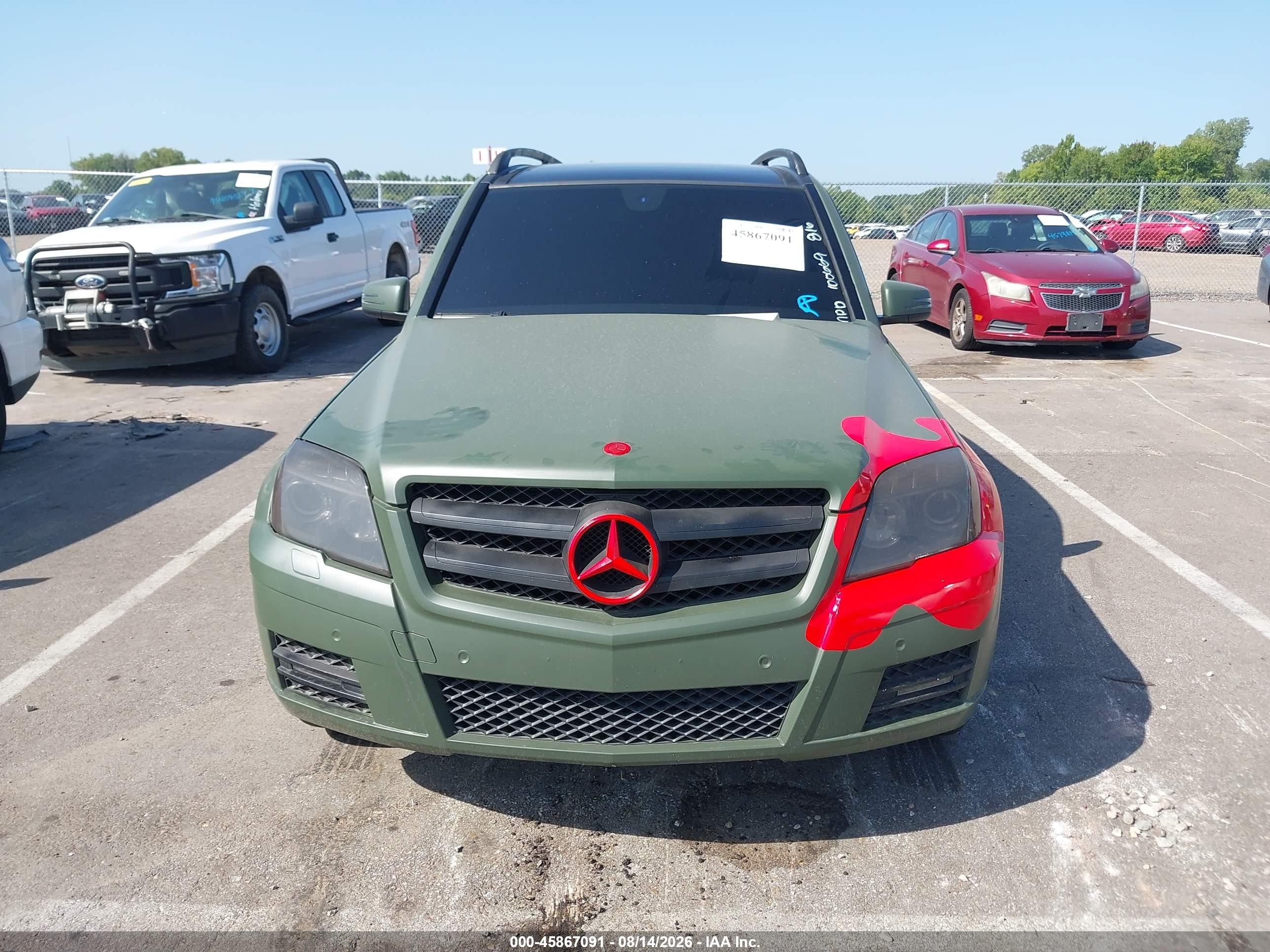 2011 Mercedes-benz Glk 350 4matic Green vin: WDCGG8HB9BF575321