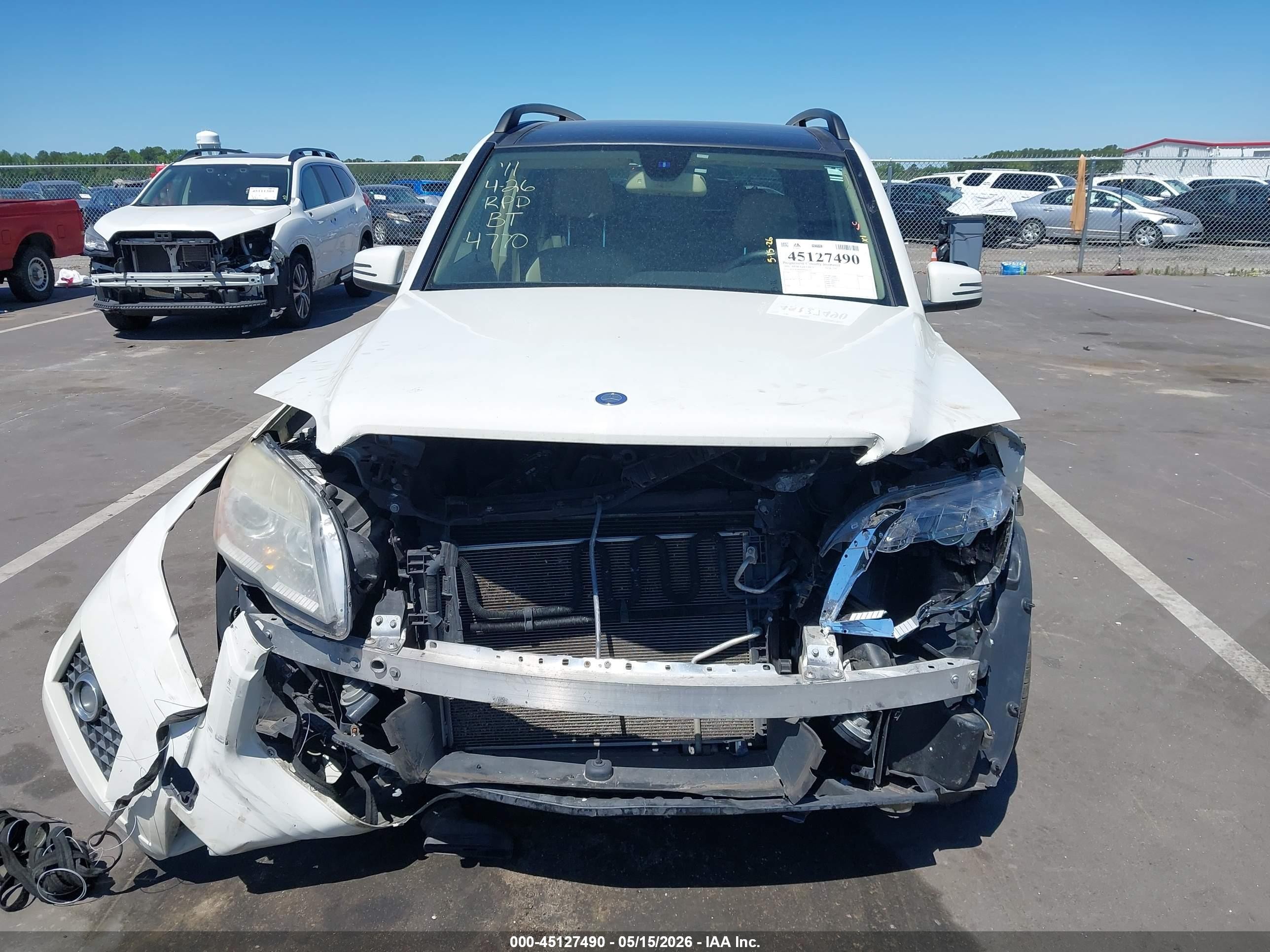 2011 Mercedes-benz Glk 350 4matic White vin: WDCGG8HB9BF604770