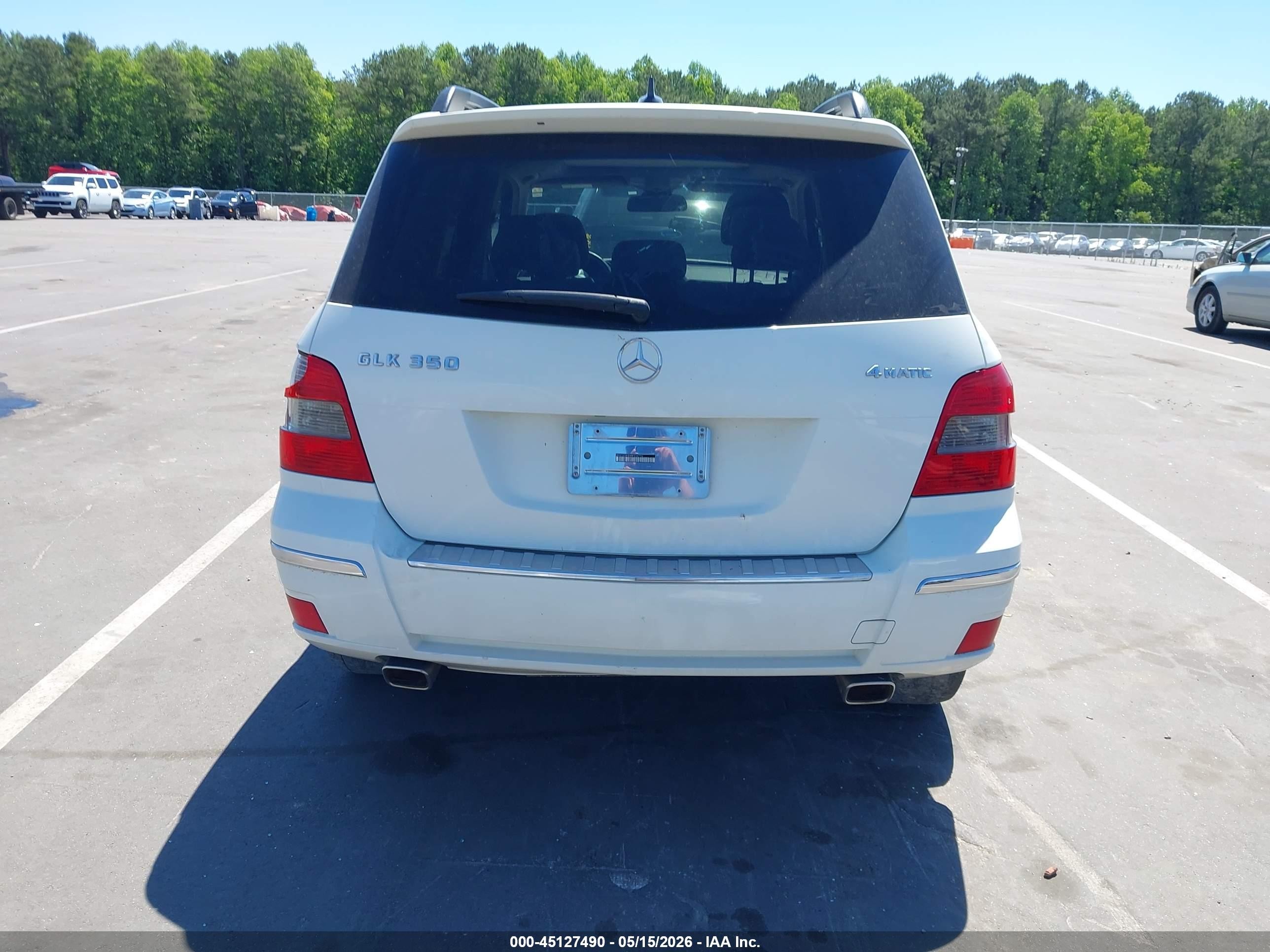 2011 Mercedes-benz Glk 350 4matic White vin: WDCGG8HB9BF604770
