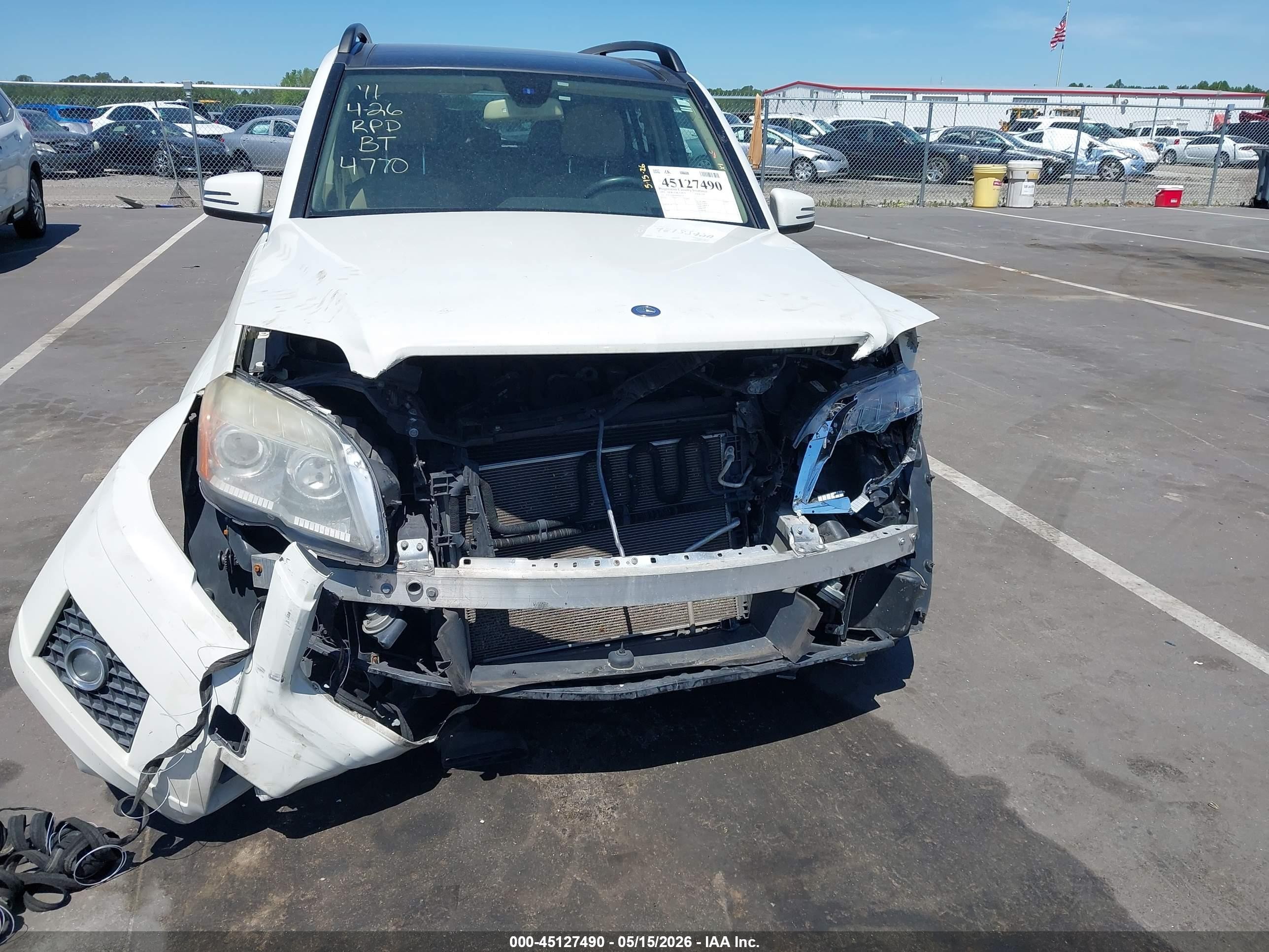 2011 Mercedes-benz Glk 350 4matic White vin: WDCGG8HB9BF604770