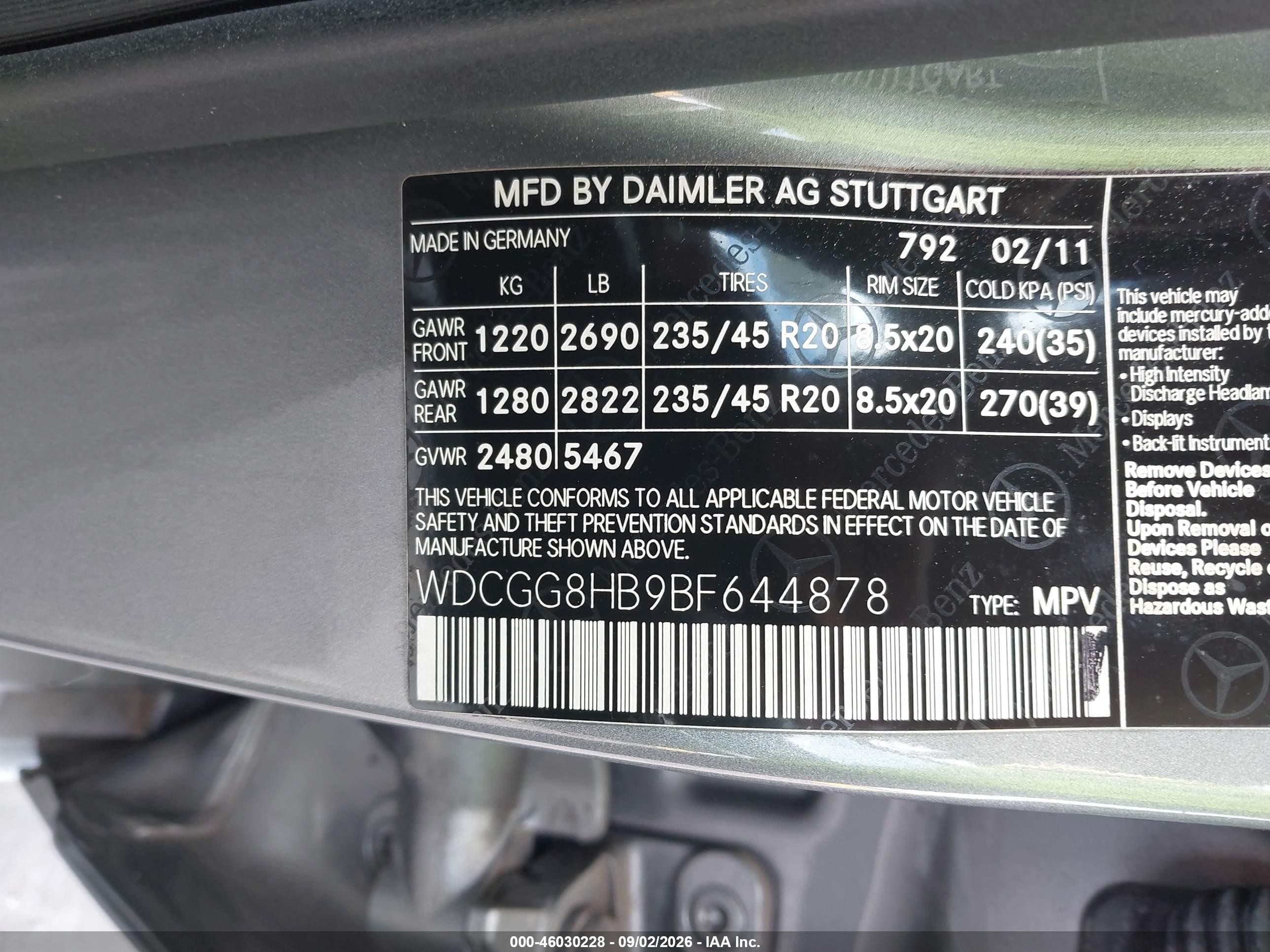 2011 Mercedes-benz Glk 350 4matic Gray vin: WDCGG8HB9BF644878