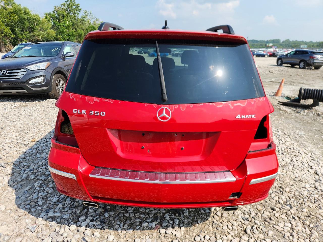 2011 Mercedes-benz Glk 350 4matic Red vin: WDCGG8HB9BF647991