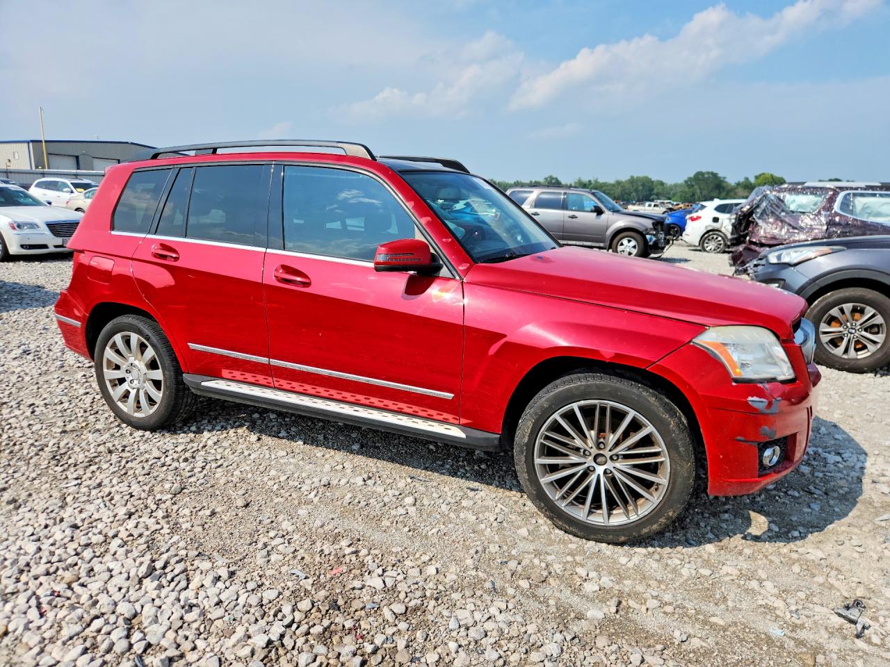 2011 Mercedes-benz Glk 350 4matic Red vin: WDCGG8HB9BF647991