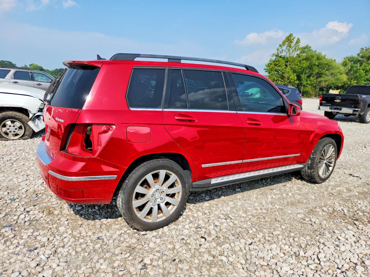 2011 Mercedes-benz Glk 350 4matic Red vin: WDCGG8HB9BF647991