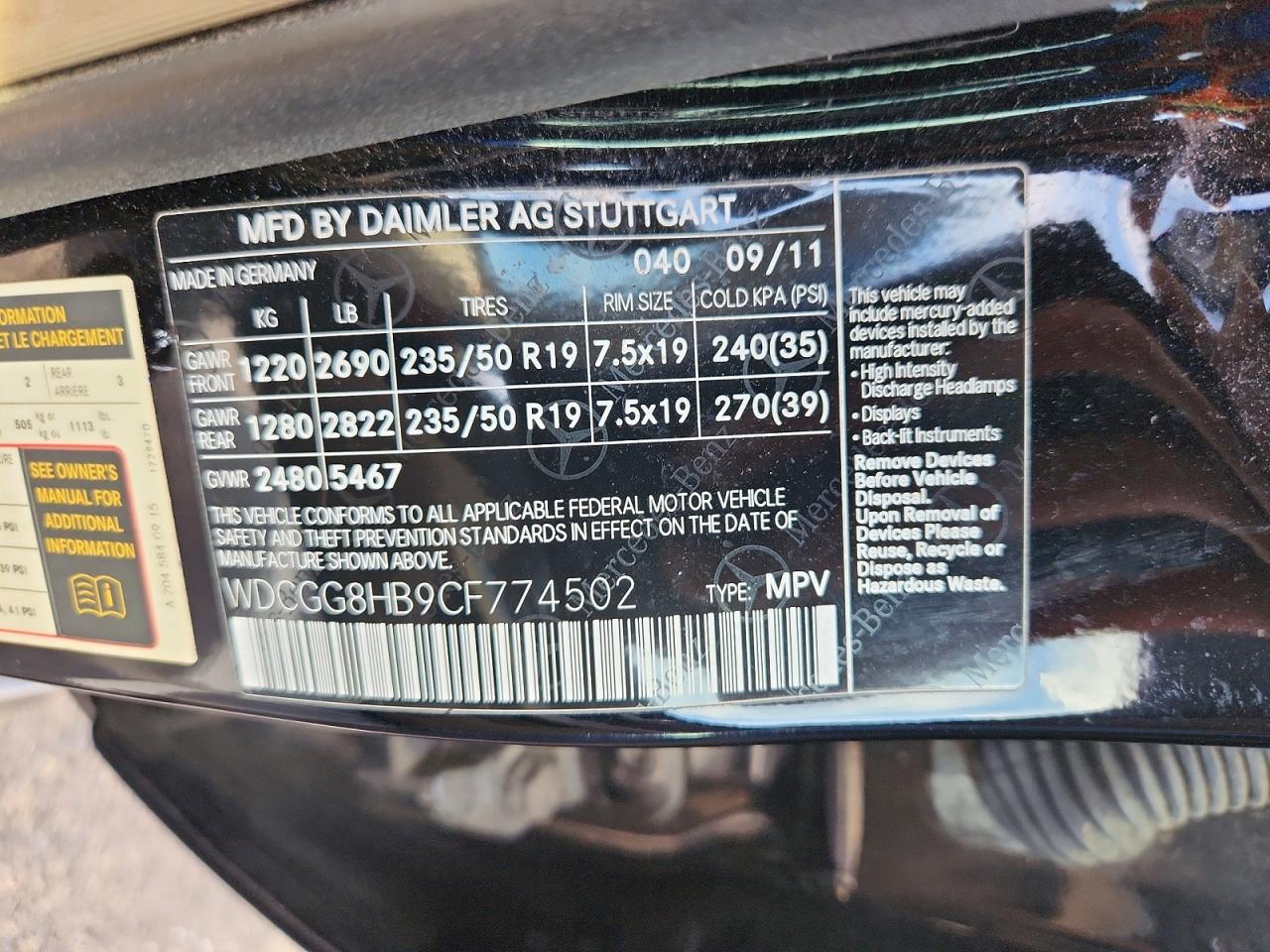 2012 Mercedes-benz Glk 350 4matic Black vin: WDCGG8HB9CF774502