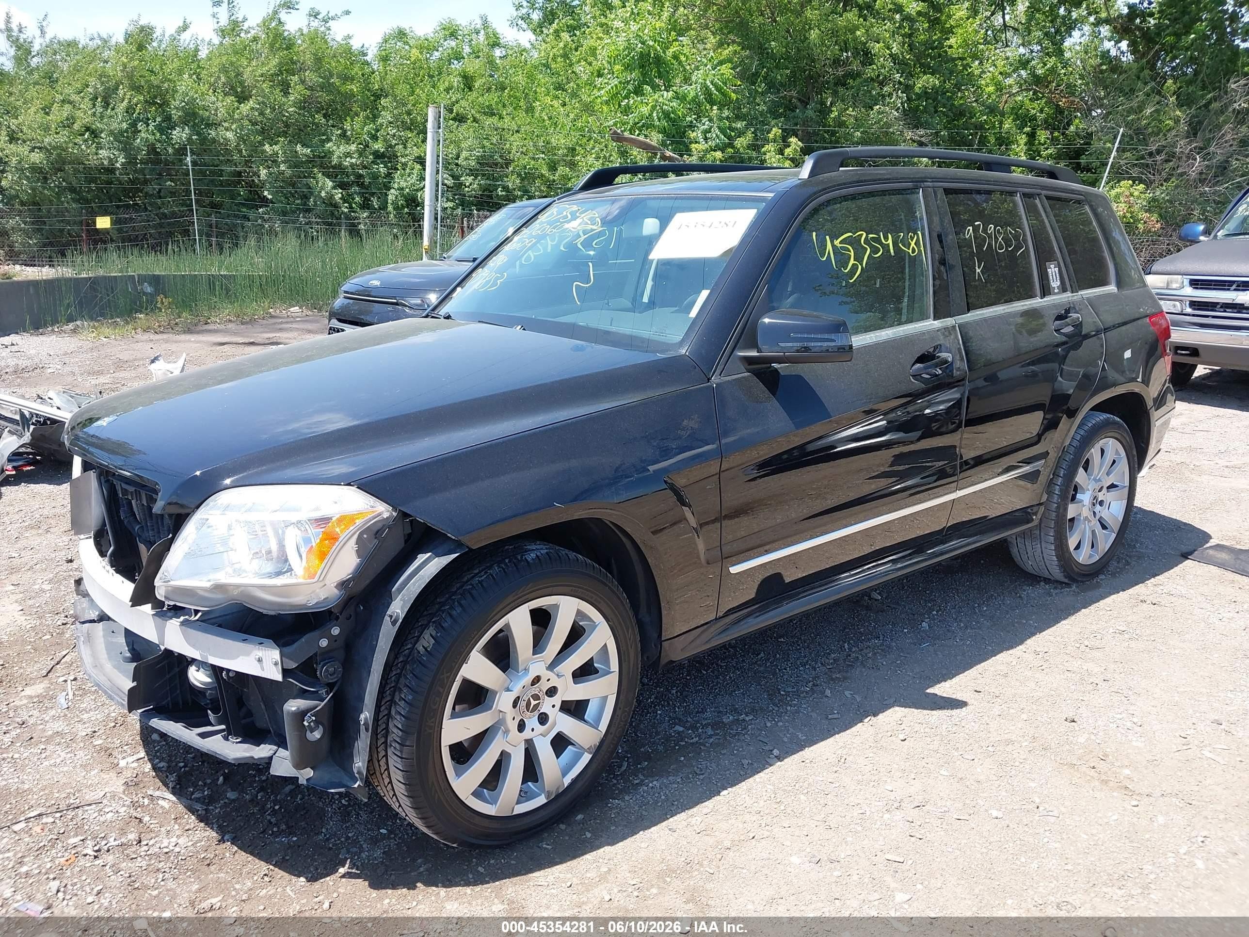 2012 Mercedes-benz Glk 350 4matic Black vin: WDCGG8HB9CF939853