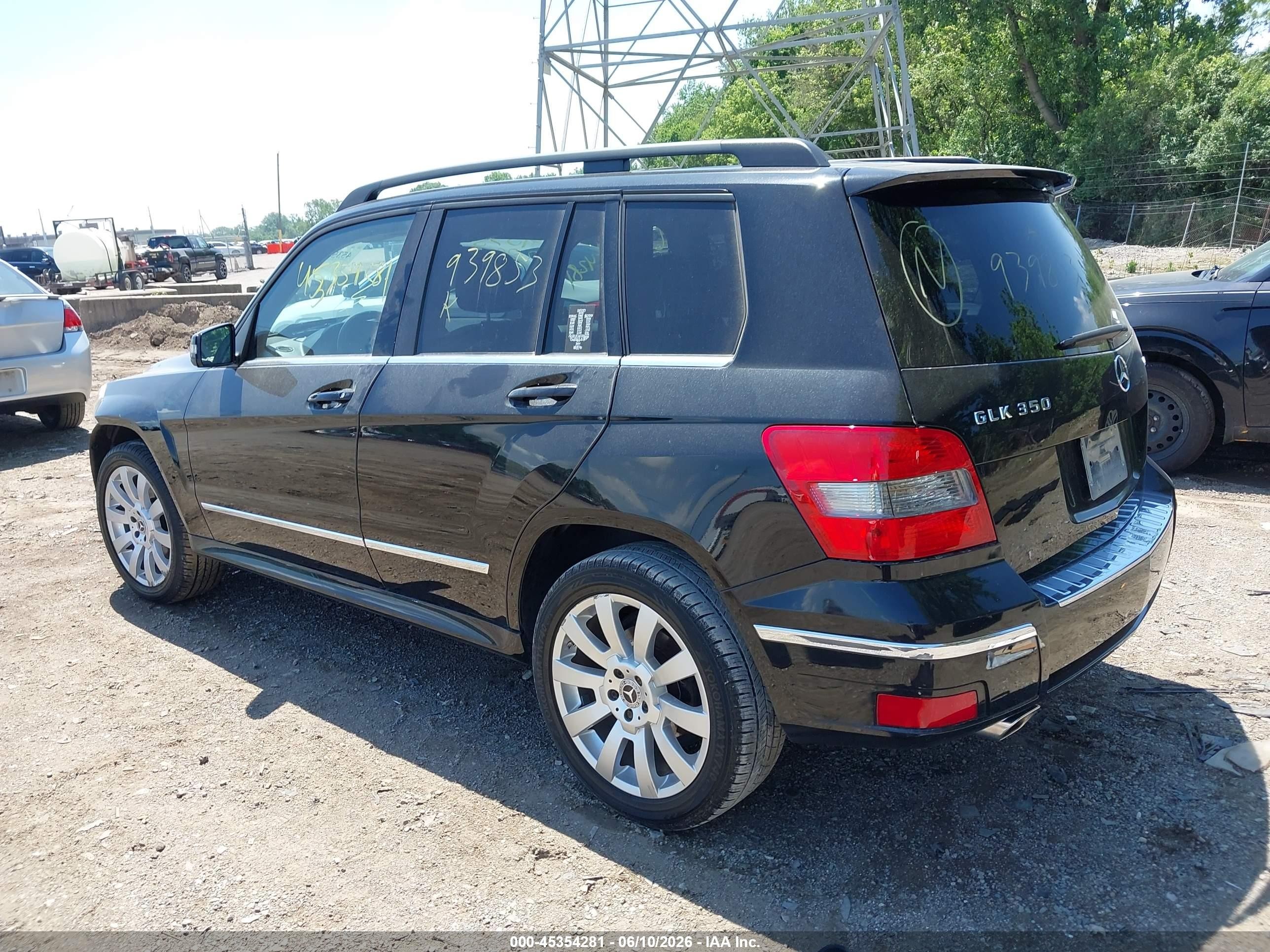 2012 Mercedes-benz Glk 350 4matic Black vin: WDCGG8HB9CF939853