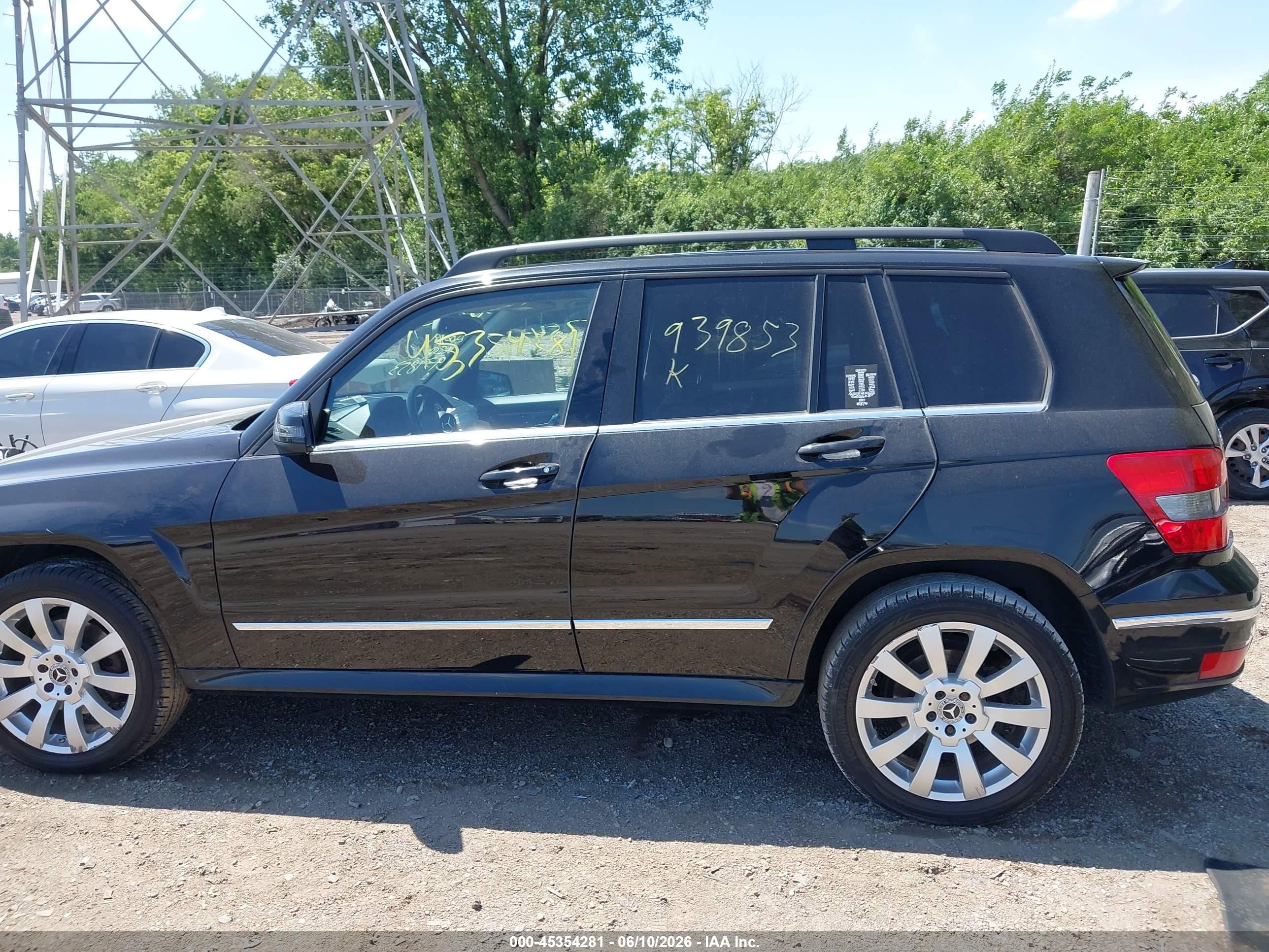 2012 Mercedes-benz Glk 350 4matic Black vin: WDCGG8HB9CF939853