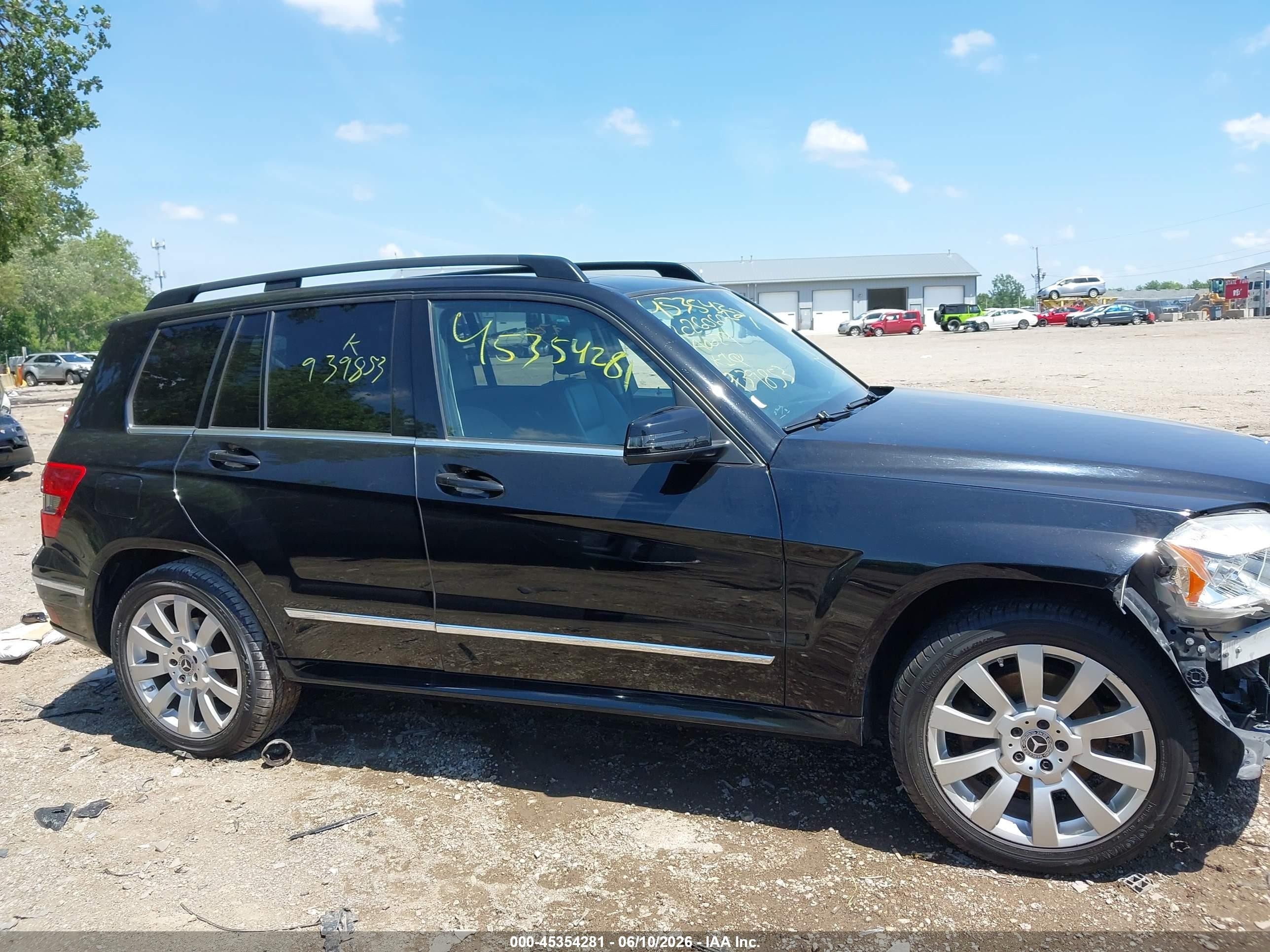2012 Mercedes-benz Glk 350 4matic Black vin: WDCGG8HB9CF939853