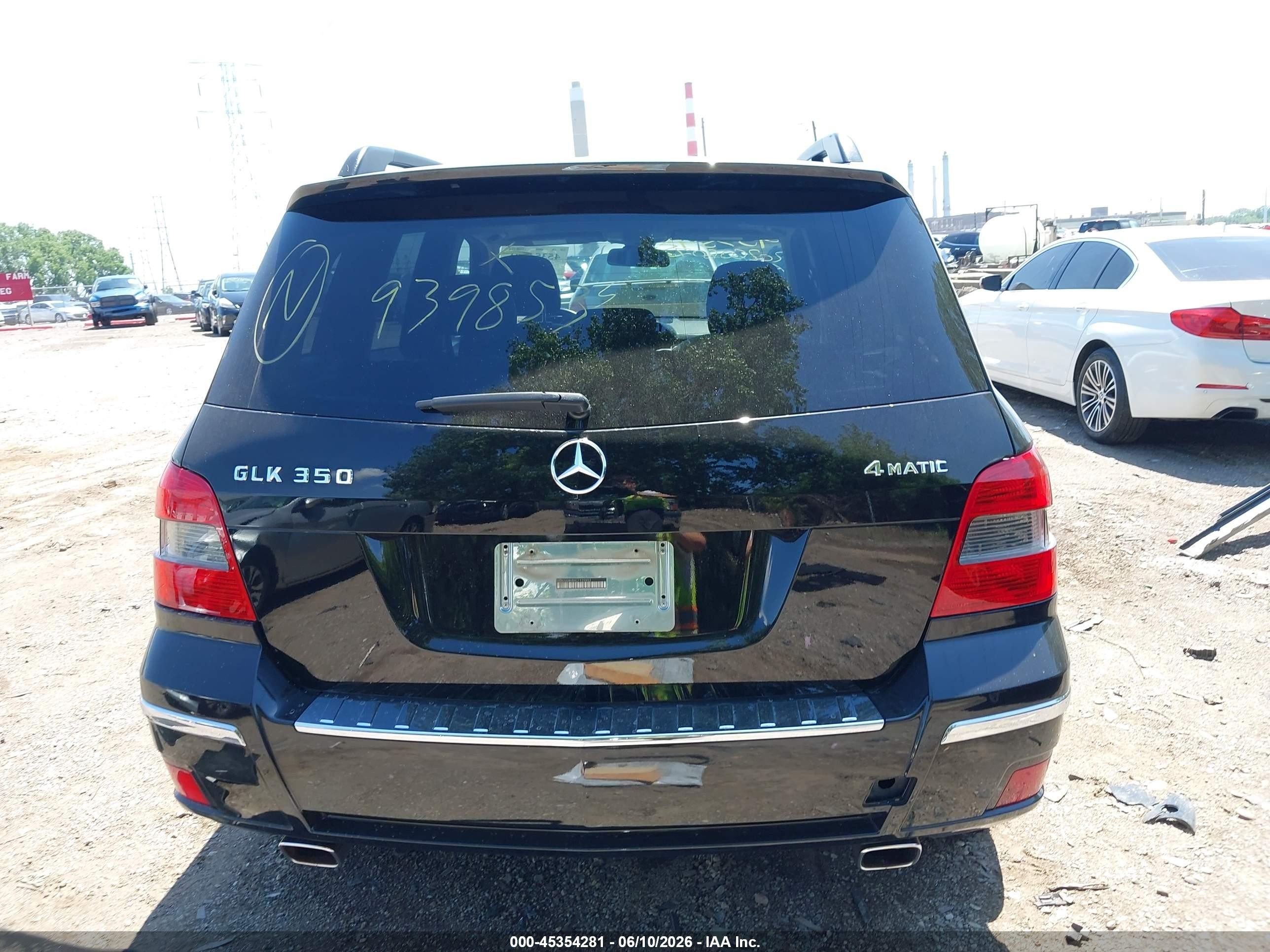 2012 Mercedes-benz Glk 350 4matic Black vin: WDCGG8HB9CF939853