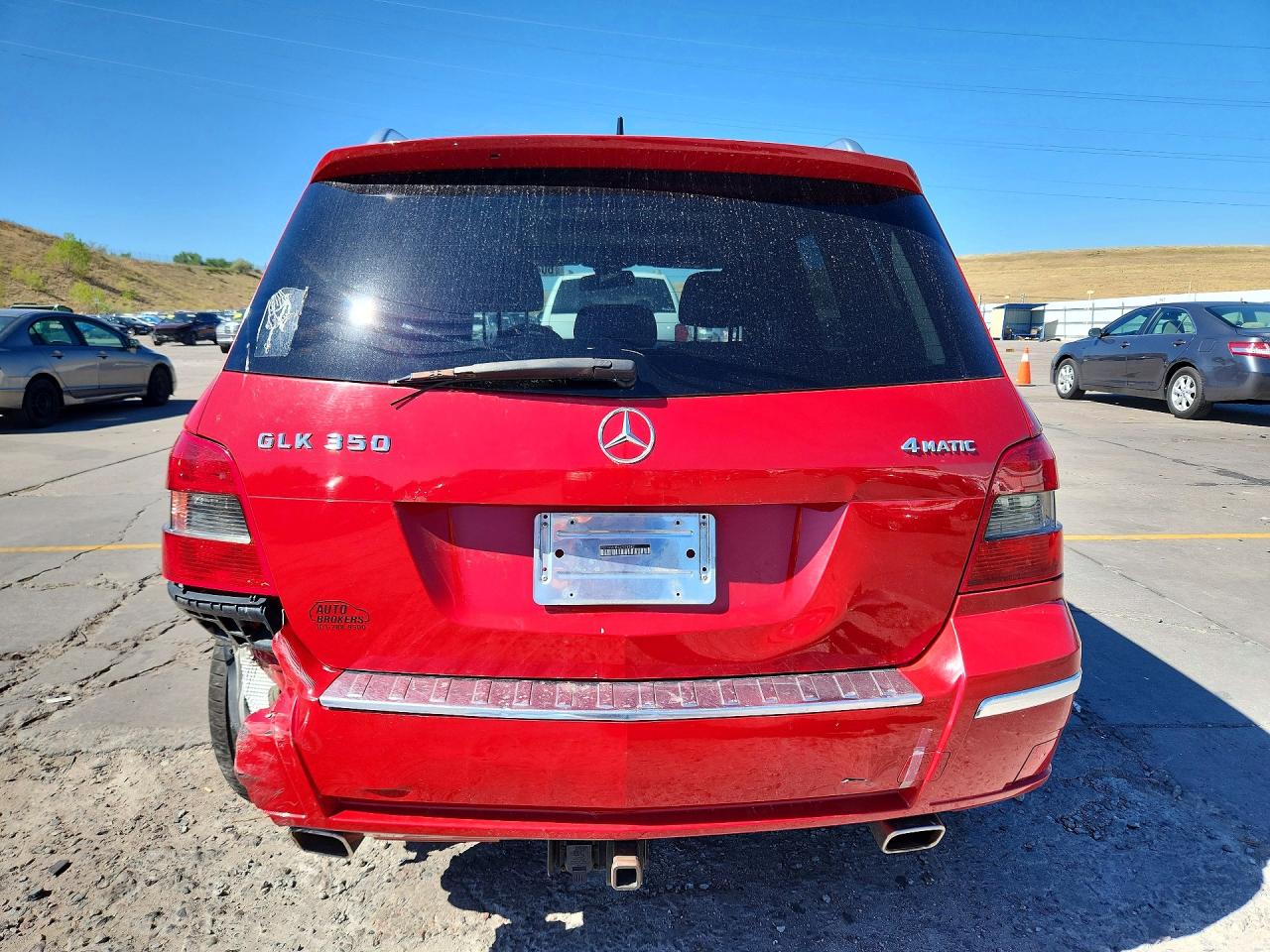 2010 Mercedes-benz Glk 350 4matic Red vin: WDCGG8HBXAF426043