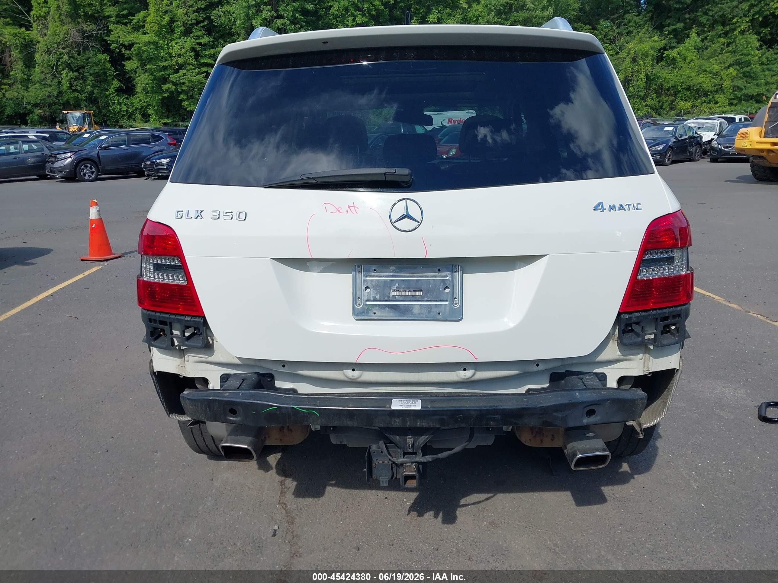 2011 Mercedes-benz Glk 350 4matic White vin: WDCGG8HBXBF569883