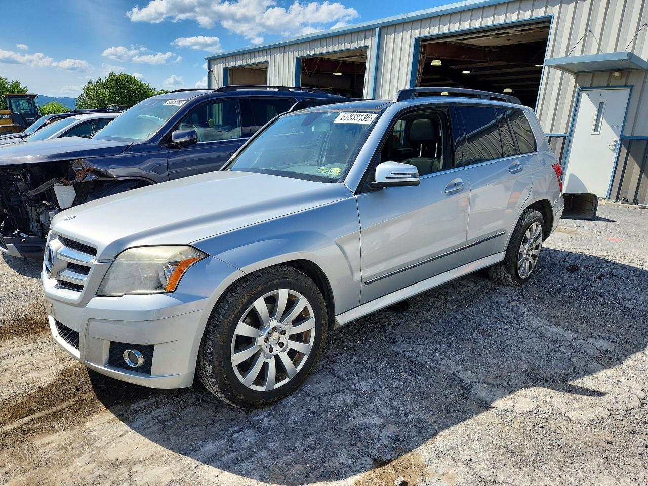 2012 Mercedes-benz Glk 350 4matic Silver vin: WDCGG8HBXCF738088
