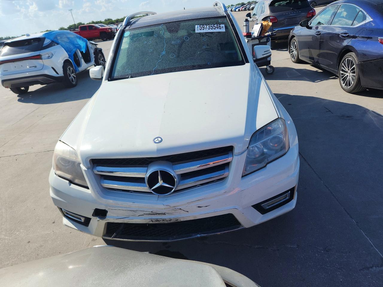 2012 Mercedes-benz Glk 350 4matic White vin: WDCGG8HBXCF754372