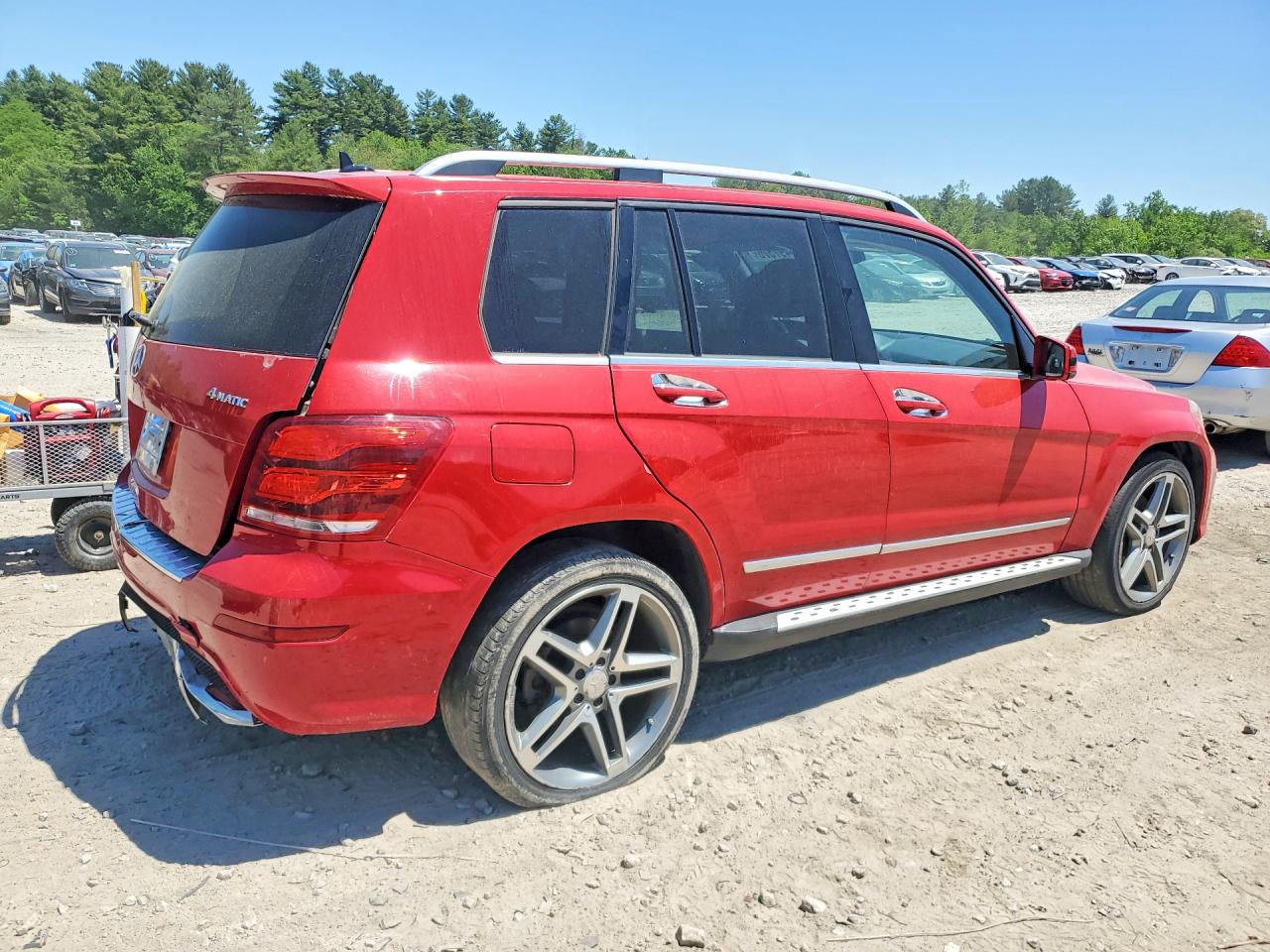 2014 Mercedes-benz Glk 350 4matic Red vin: WDCGG8JB0EG167735