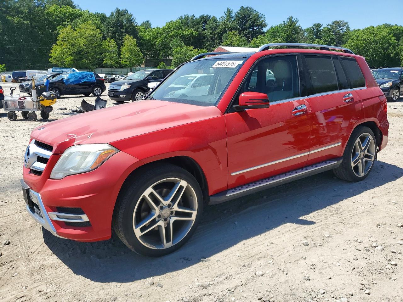 2014 Mercedes-benz Glk 350 4matic Red vin: WDCGG8JB0EG167735