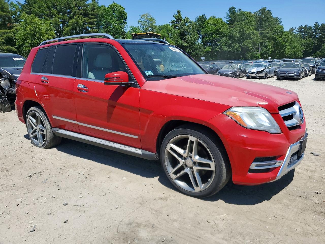 2014 Mercedes-benz Glk 350 4matic Red vin: WDCGG8JB0EG167735