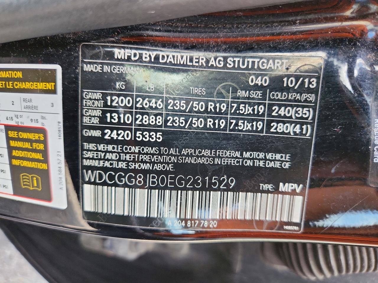 2014 Mercedes-benz Glk 350 4matic Черный vin: WDCGG8JB0EG231529