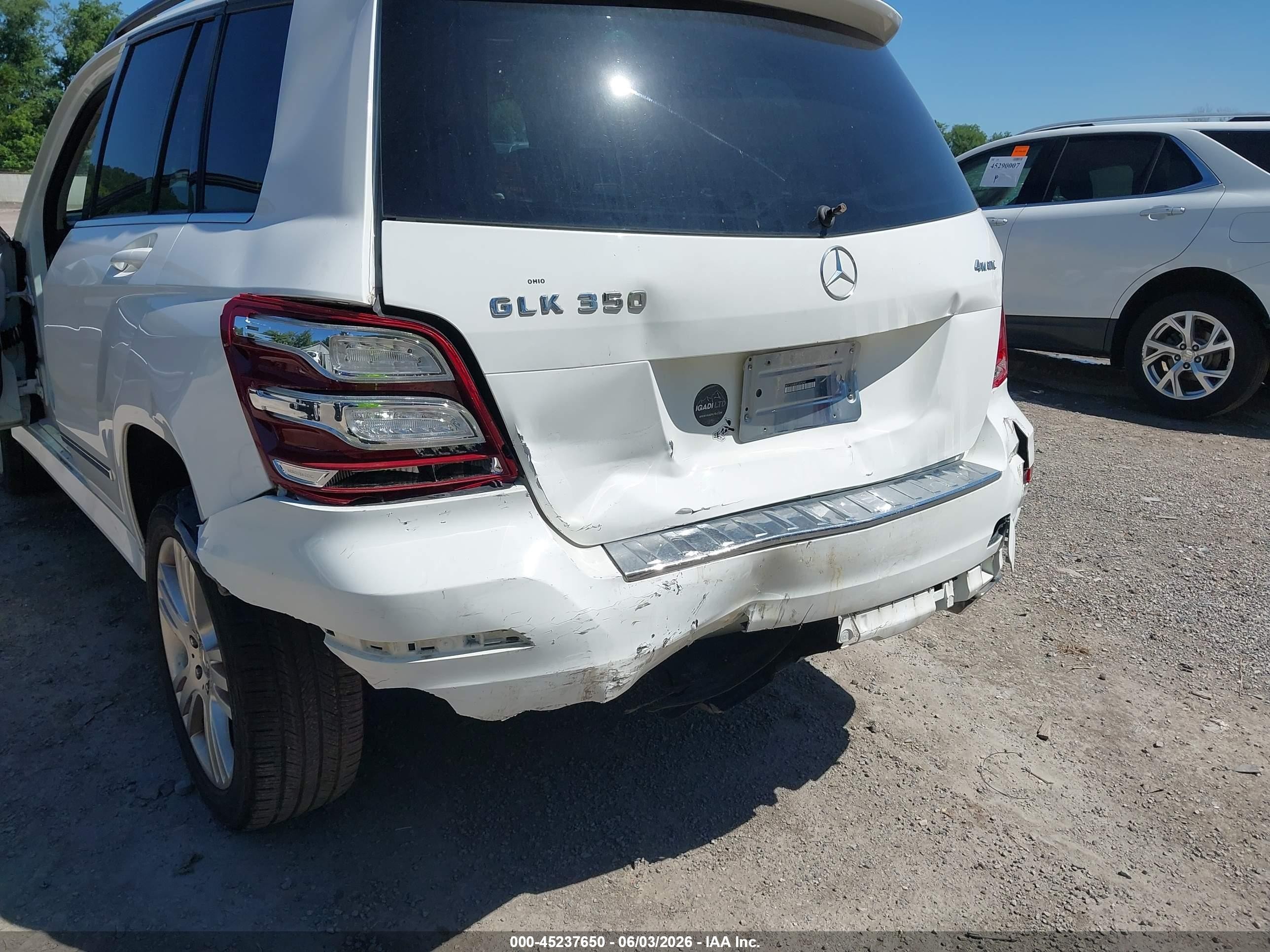 2014 Mercedes-benz Glk 350 4matic White vin: WDCGG8JB0EG305242