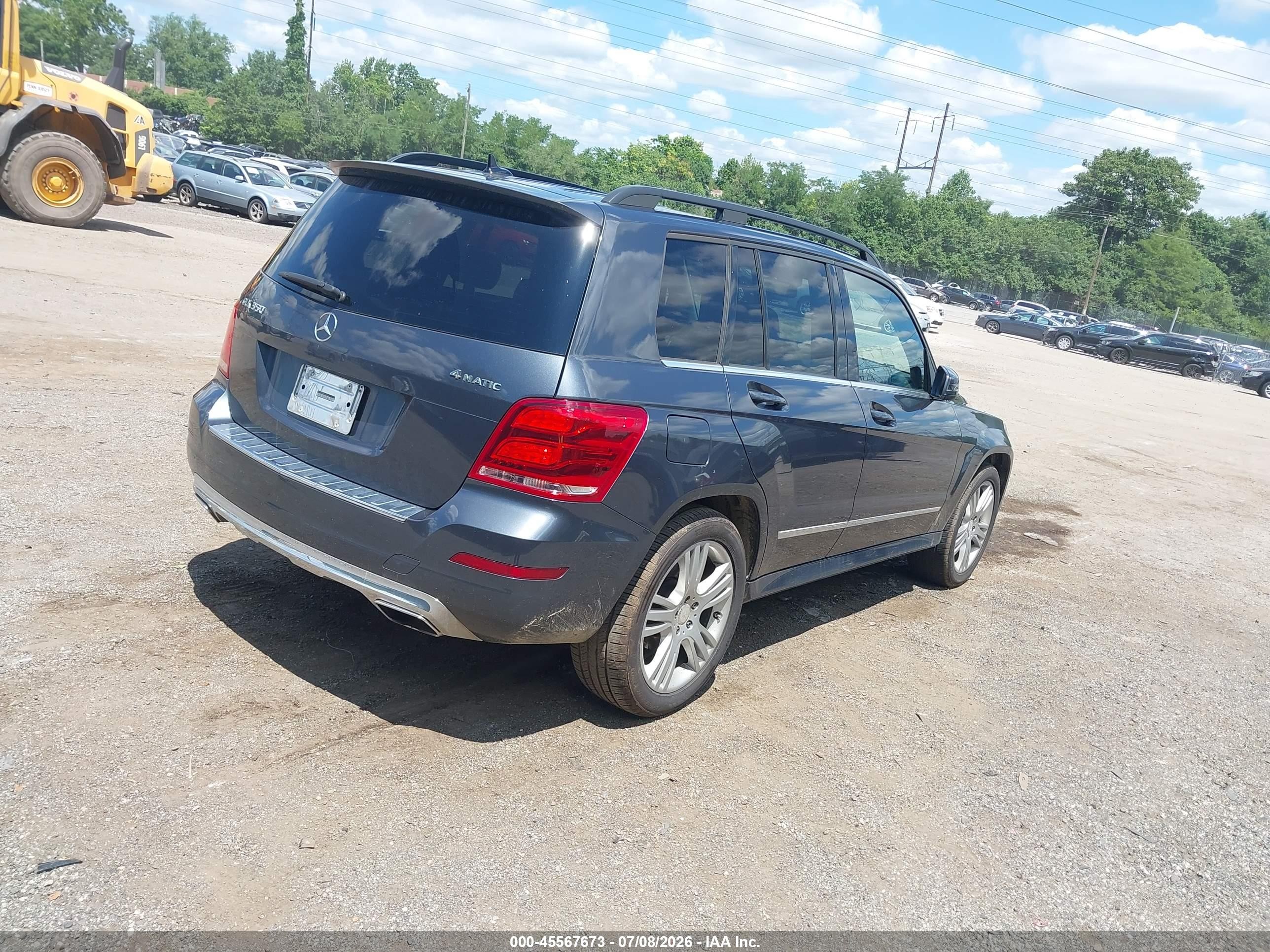 2014 Mercedes-benz Glk 350 4matic Gray vin: WDCGG8JB0EG334529