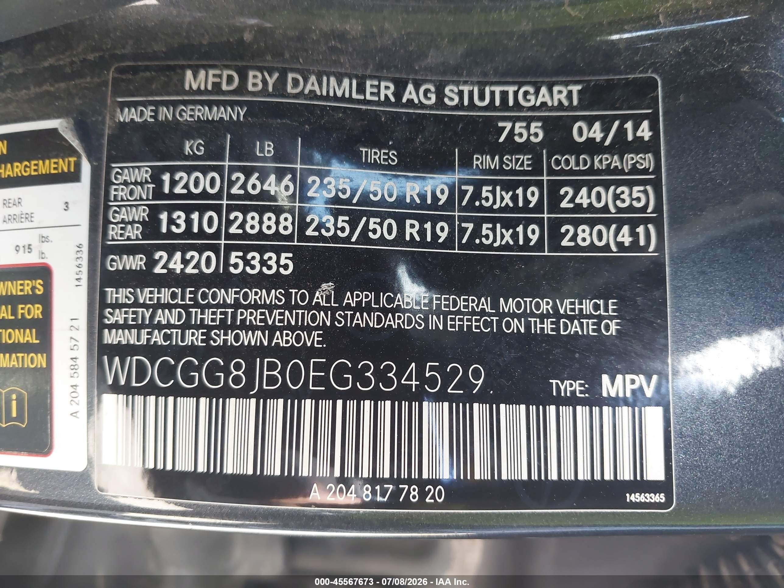 2014 Mercedes-benz Glk 350 4matic Gray vin: WDCGG8JB0EG334529