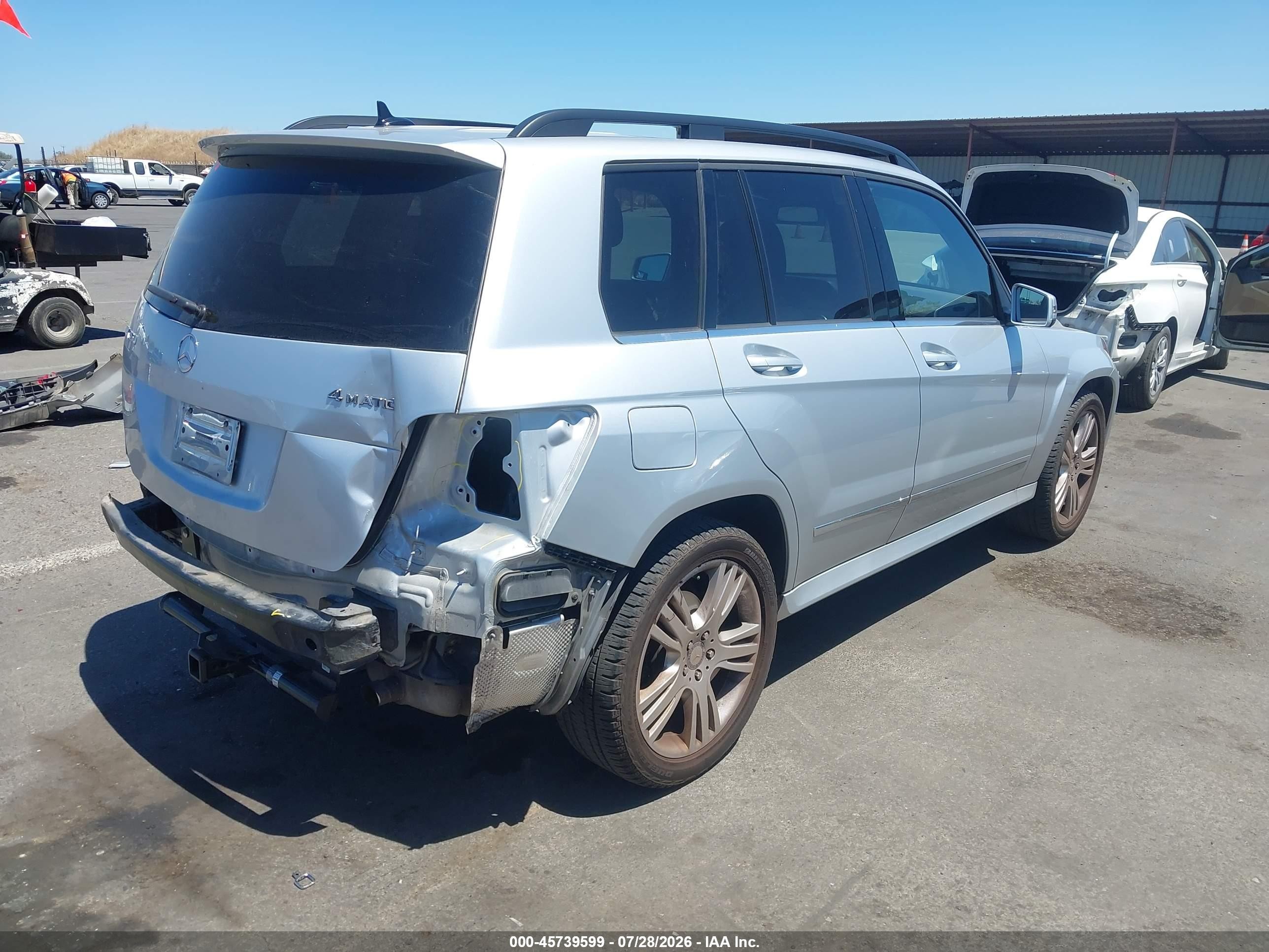 2015 Mercedes-benz Glk 350 4matic Silver vin: WDCGG8JB0FG427133