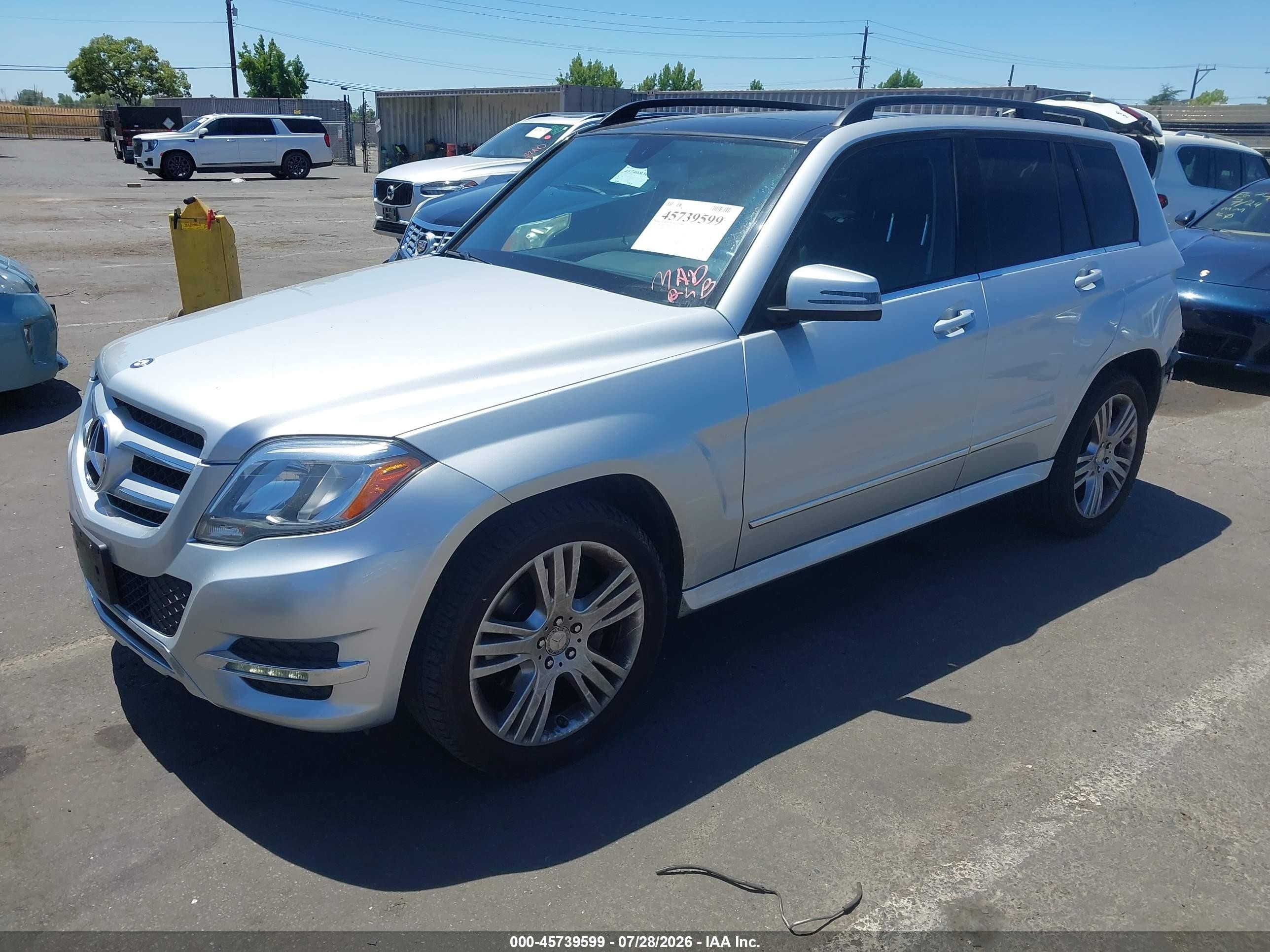 2015 Mercedes-benz Glk 350 4matic Silver vin: WDCGG8JB0FG427133