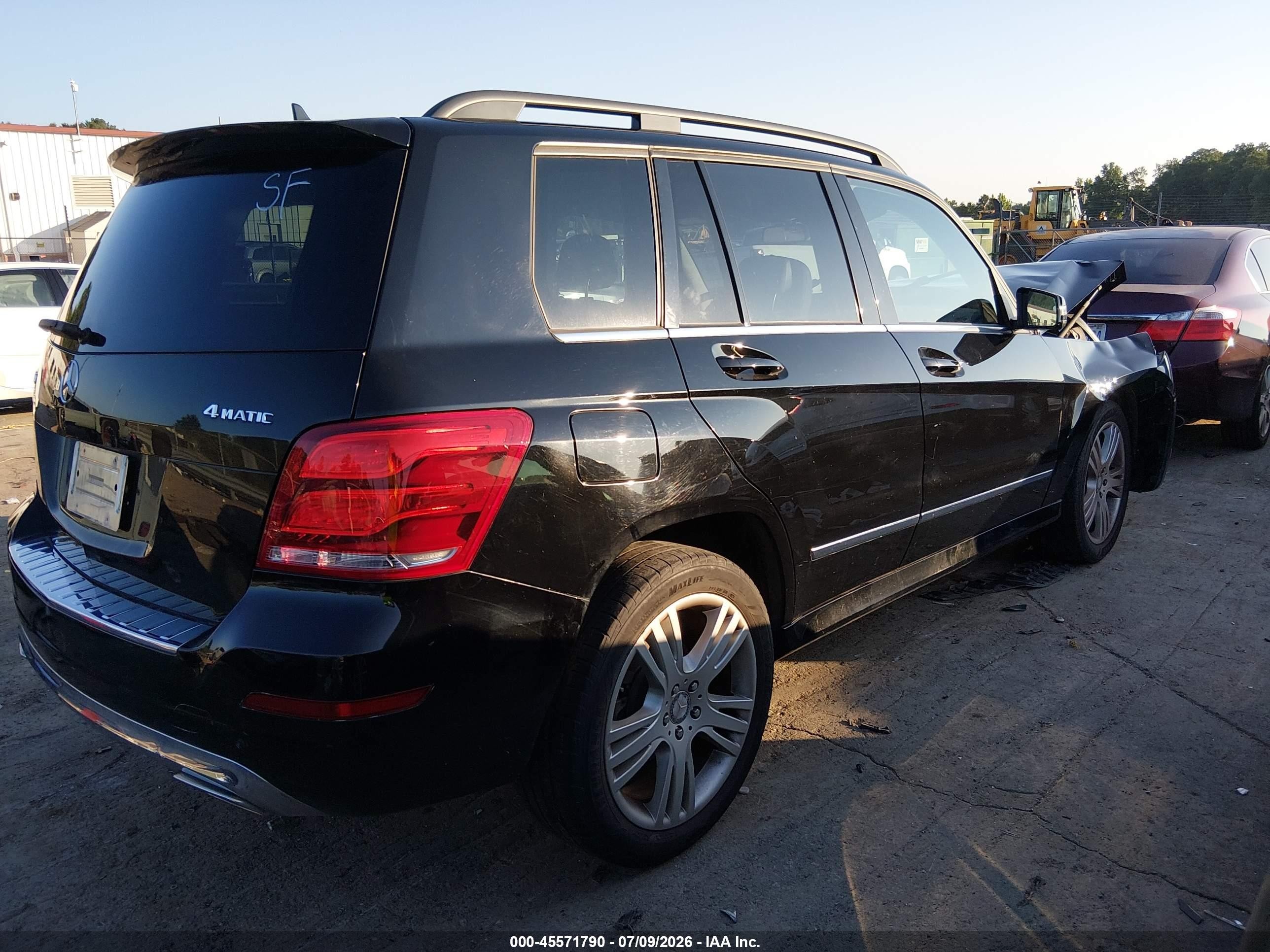 2015 Mercedes-benz Glk 350 4matic Black vin: WDCGG8JB0FG440013