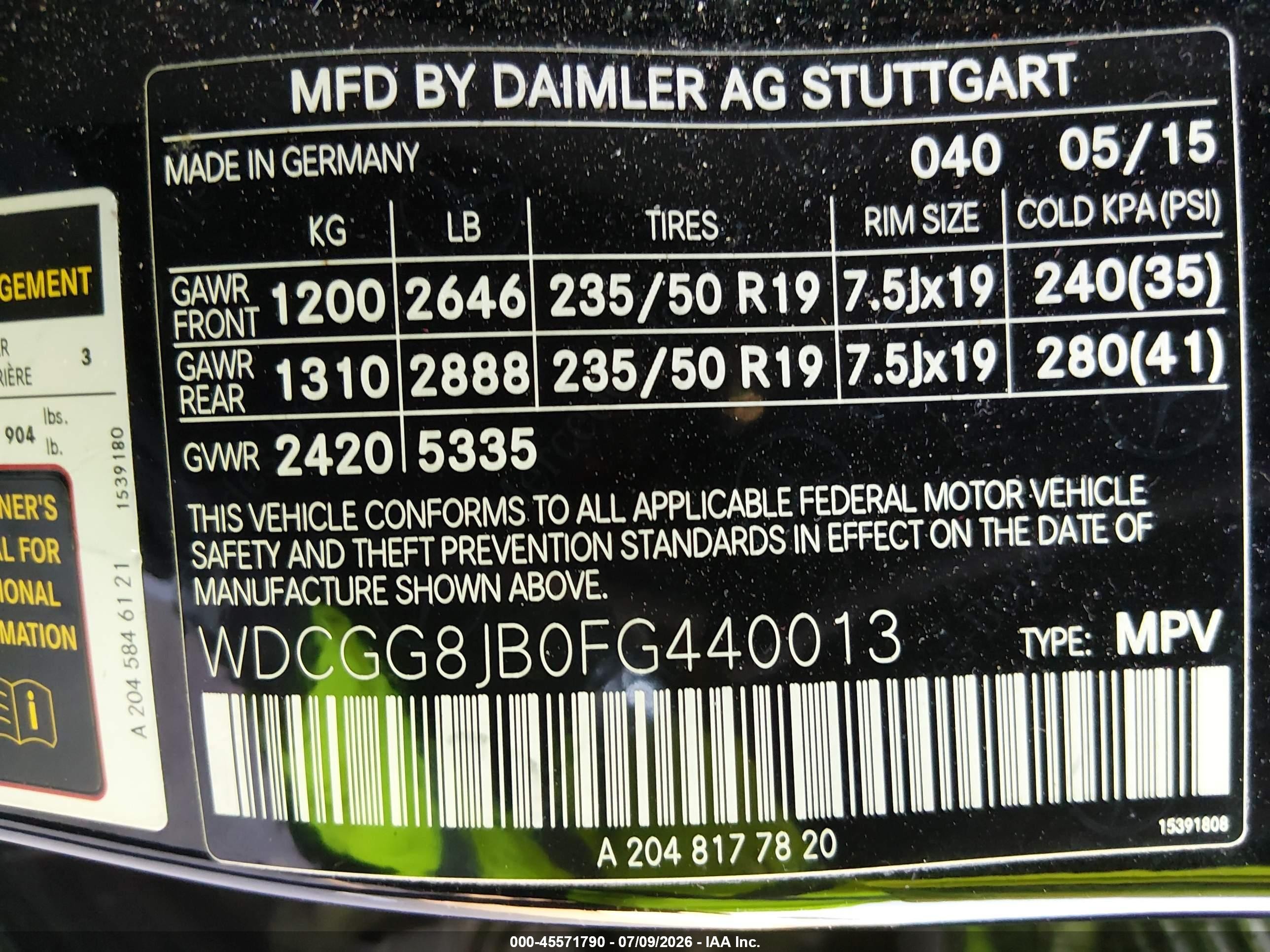 2015 Mercedes-benz Glk 350 4matic Black vin: WDCGG8JB0FG440013