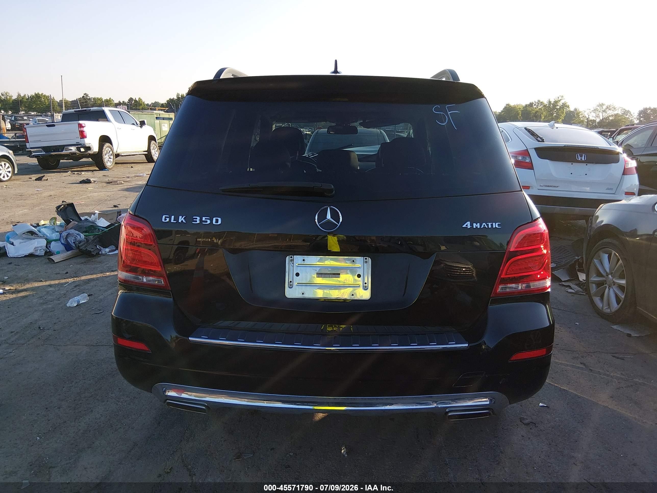 2015 Mercedes-benz Glk 350 4matic Black vin: WDCGG8JB0FG440013
