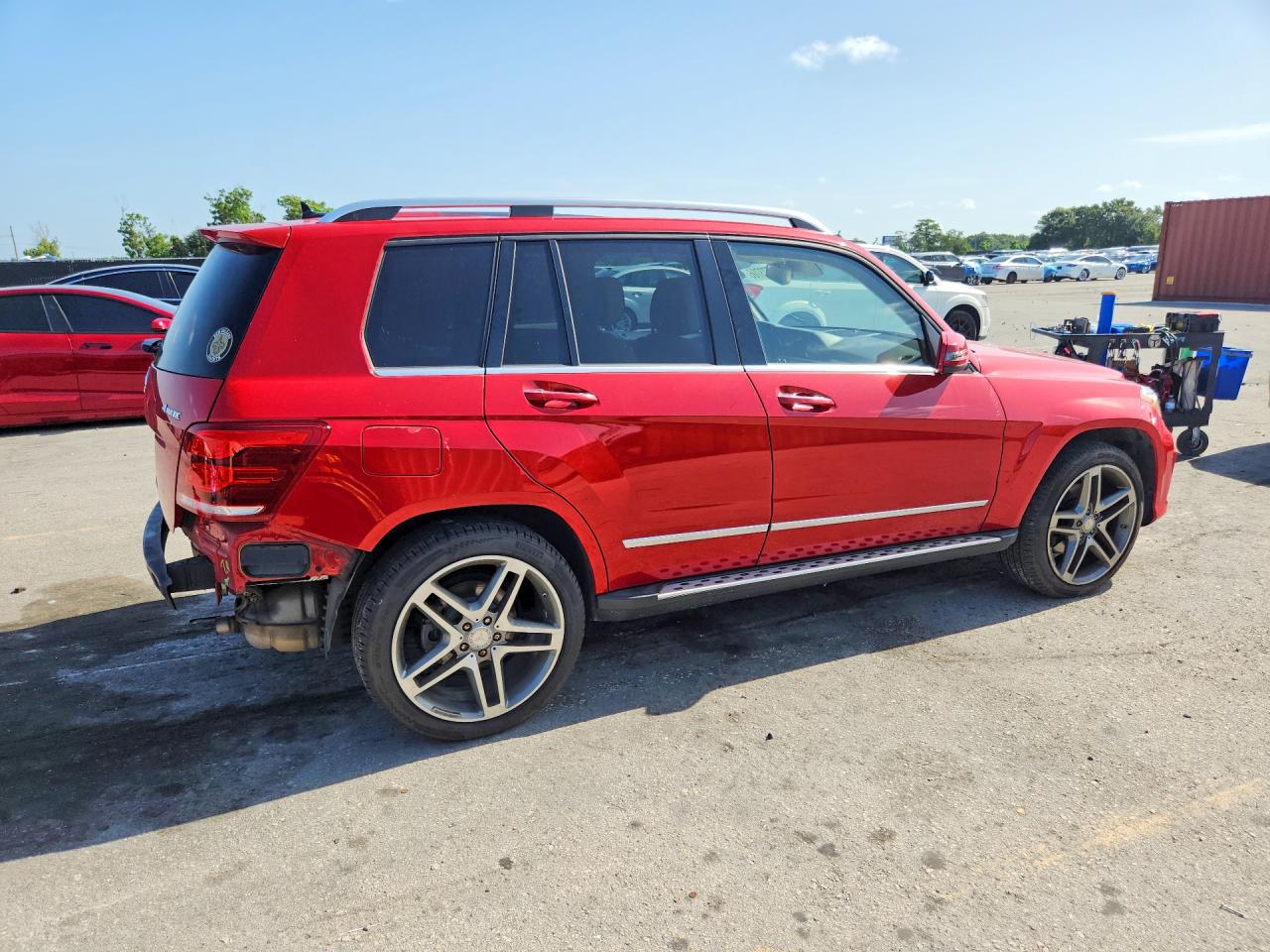 2013 Mercedes-benz Glk 350 4matic Red vin: WDCGG8JB1DG038482