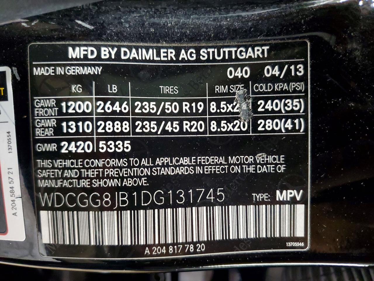 2013 Mercedes-benz Glk 350 4matic Black vin: WDCGG8JB1DG131745