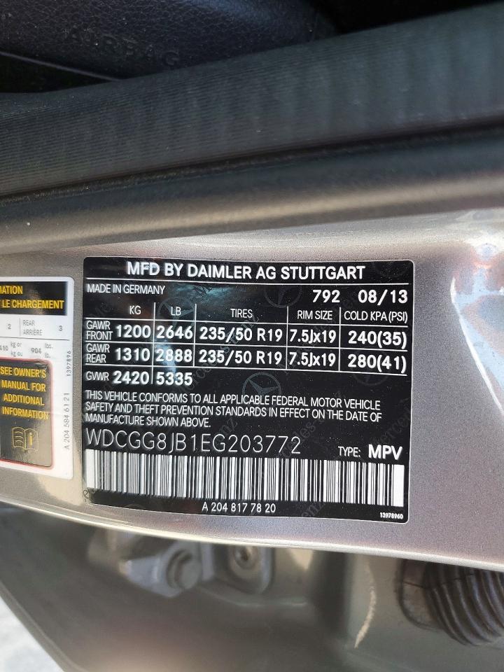 2014 Mercedes-benz Glk 350 4matic Silver vin: WDCGG8JB1EG203772