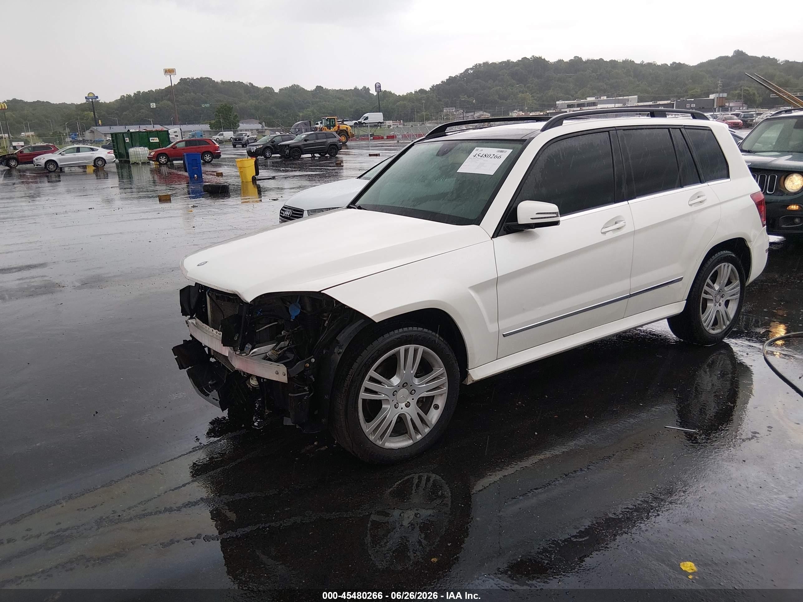 2014 Mercedes-benz Glk 350 4matic White vin: WDCGG8JB1EG211158