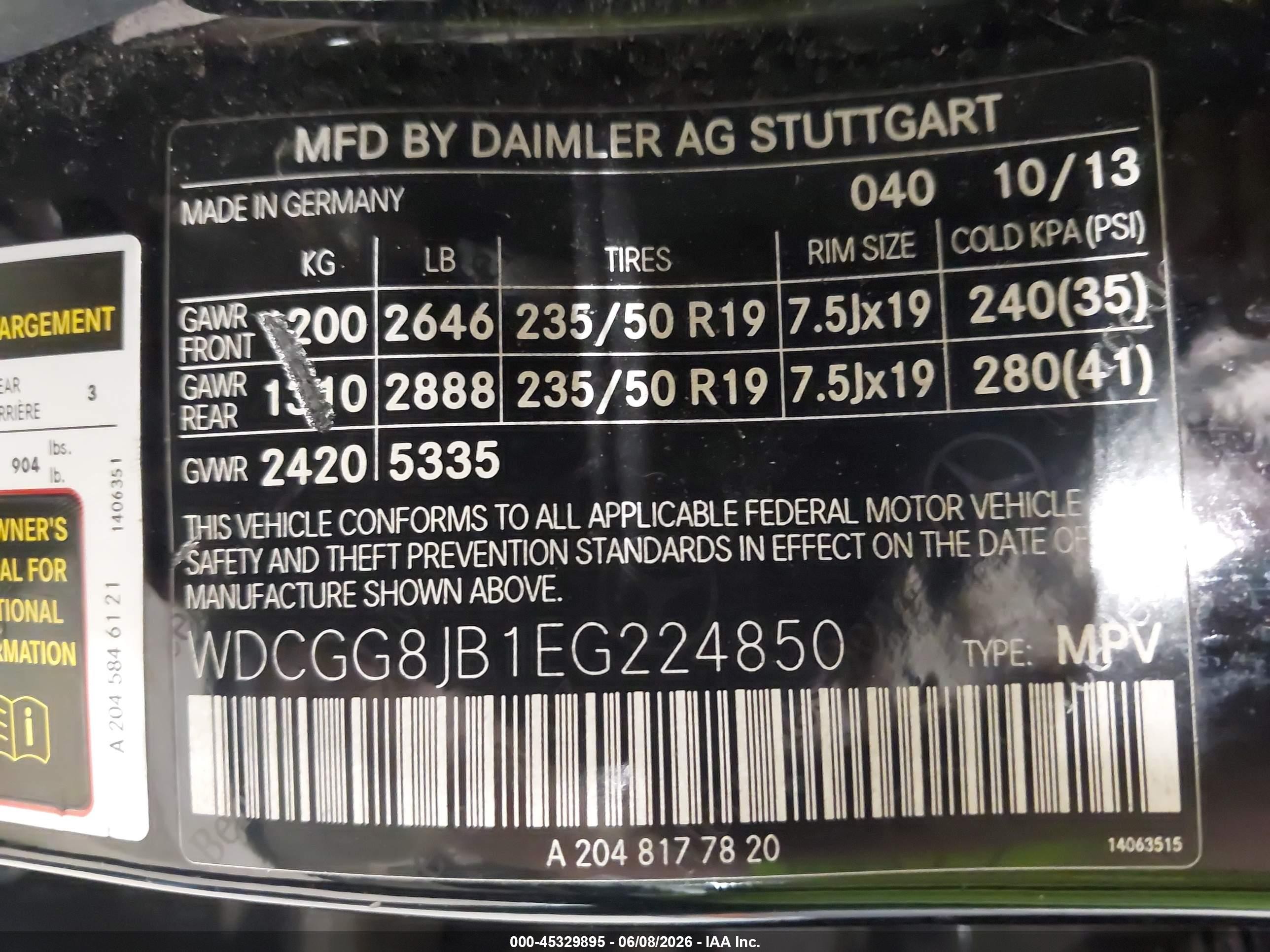 2014 Mercedes-benz Glk 350 4matic Black vin: WDCGG8JB1EG224850