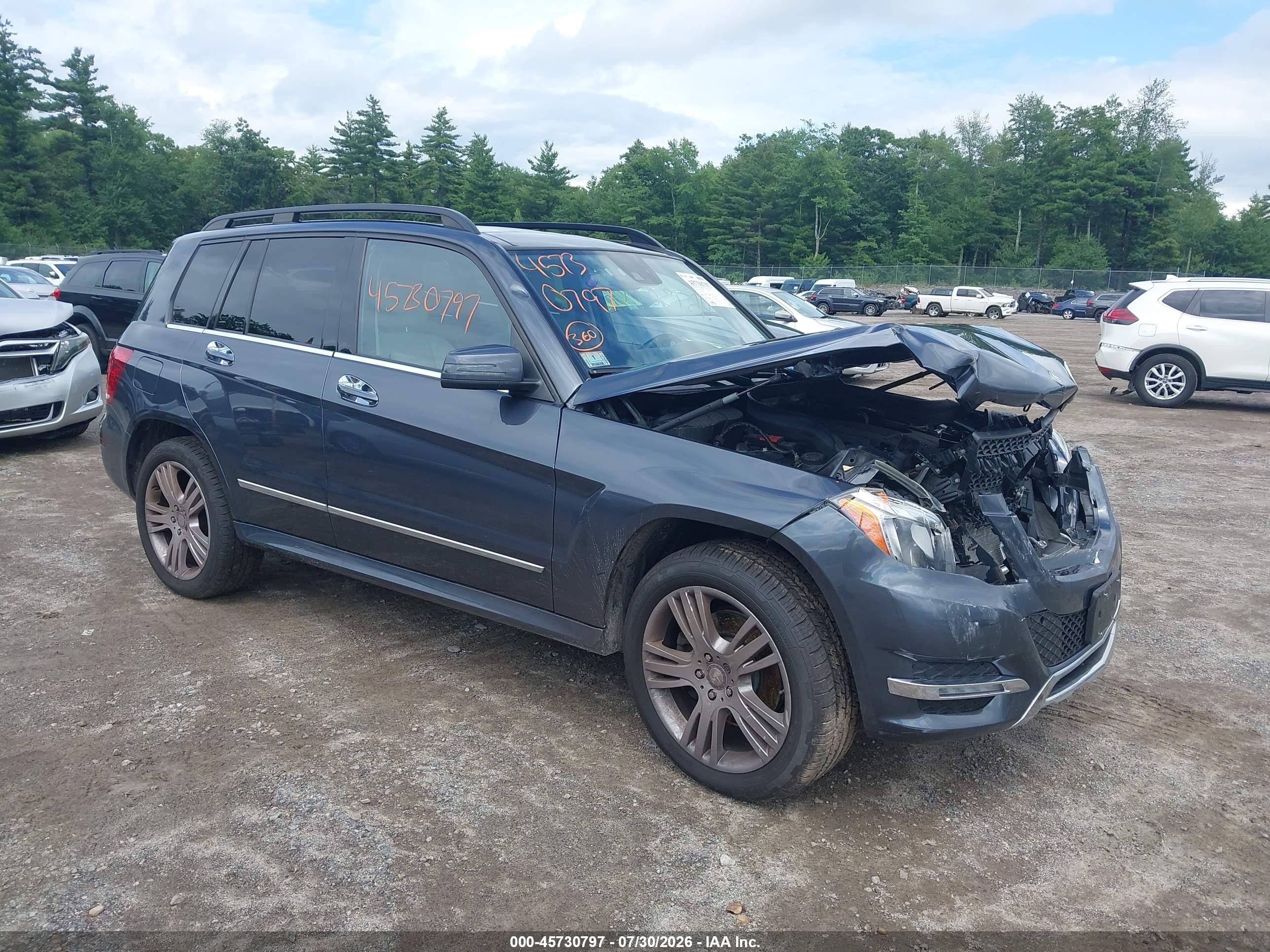 2014 Mercedes-benz Glk 350 4matic Gray vin: WDCGG8JB1EG313561